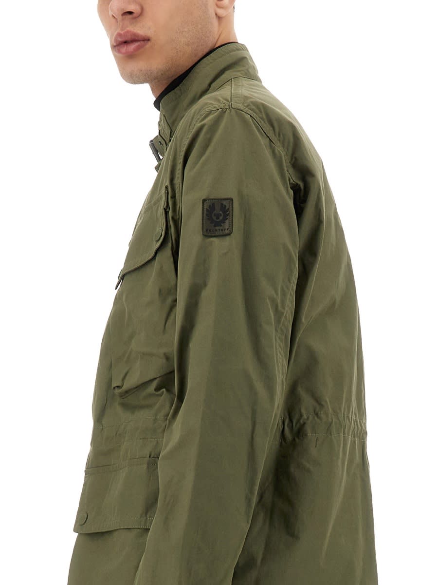 Belstaff Fieldmaster Utility Jacket Adjustable Cuffs In Green