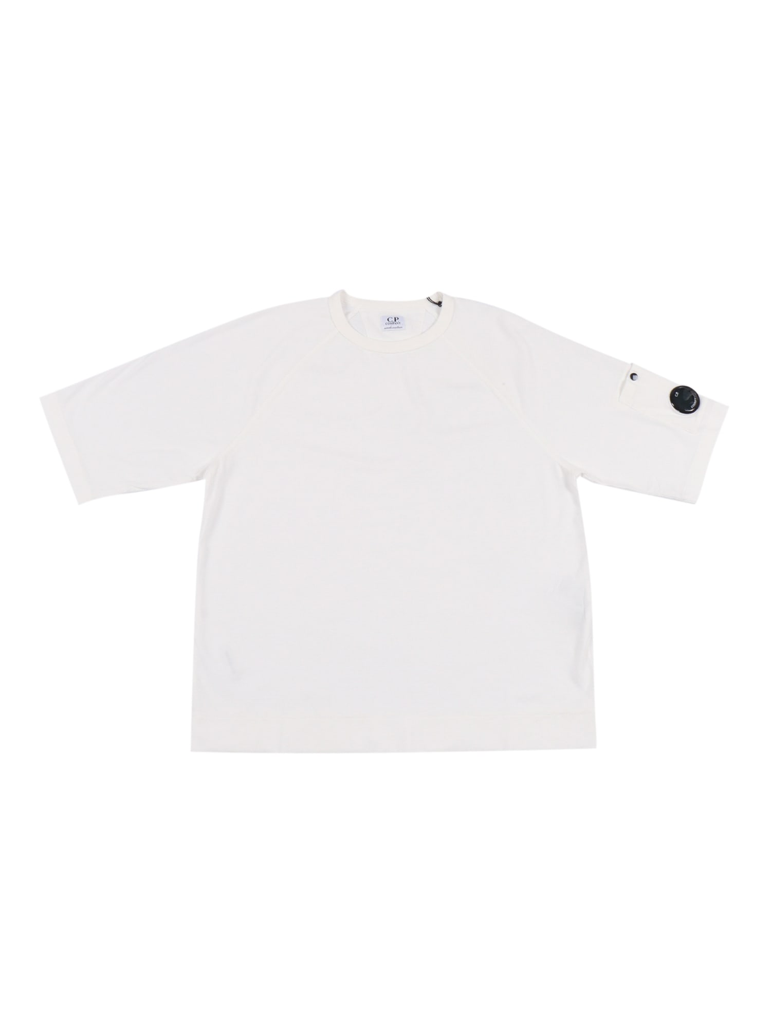 C.p. Company Undersixteen Short Sleeved Maxi T-shirt In White