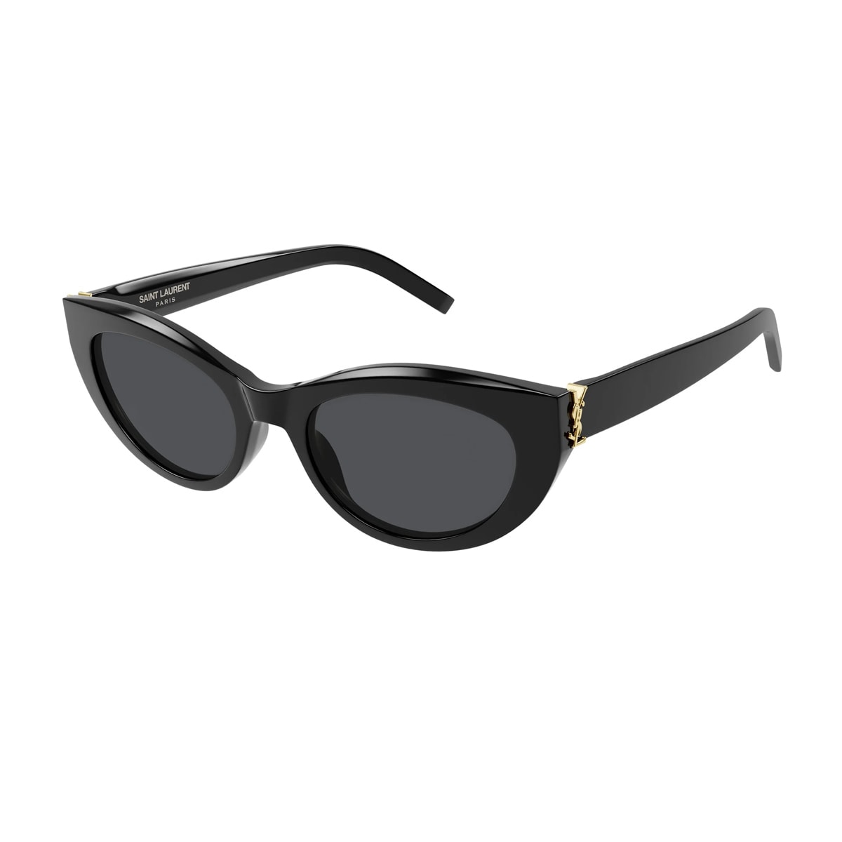 Shop Saint Laurent Sl M115 Linea Monogram 005 Black Grey Sunglasses