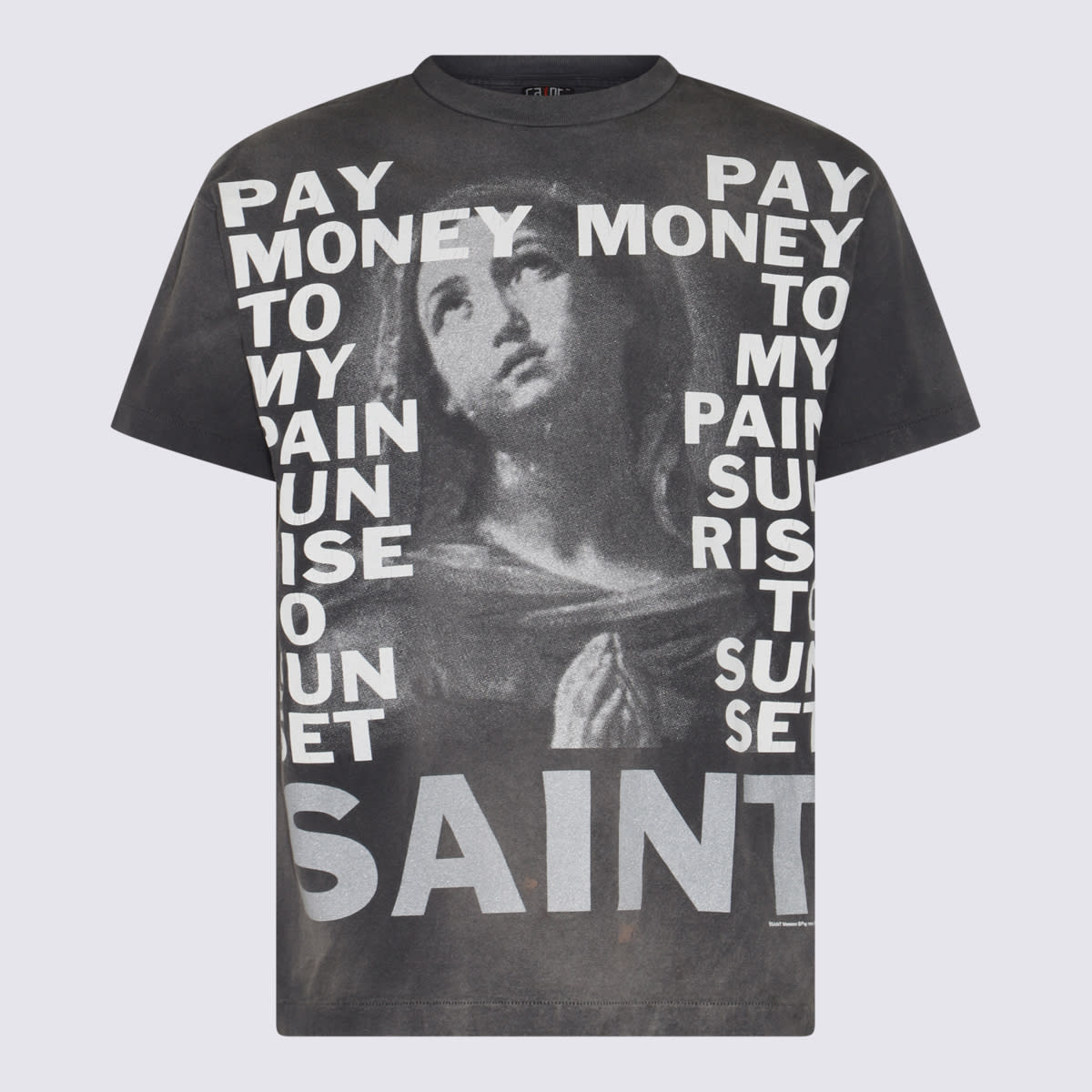 Shop Saint Mxxxxxx Grey Cotton T-shirt