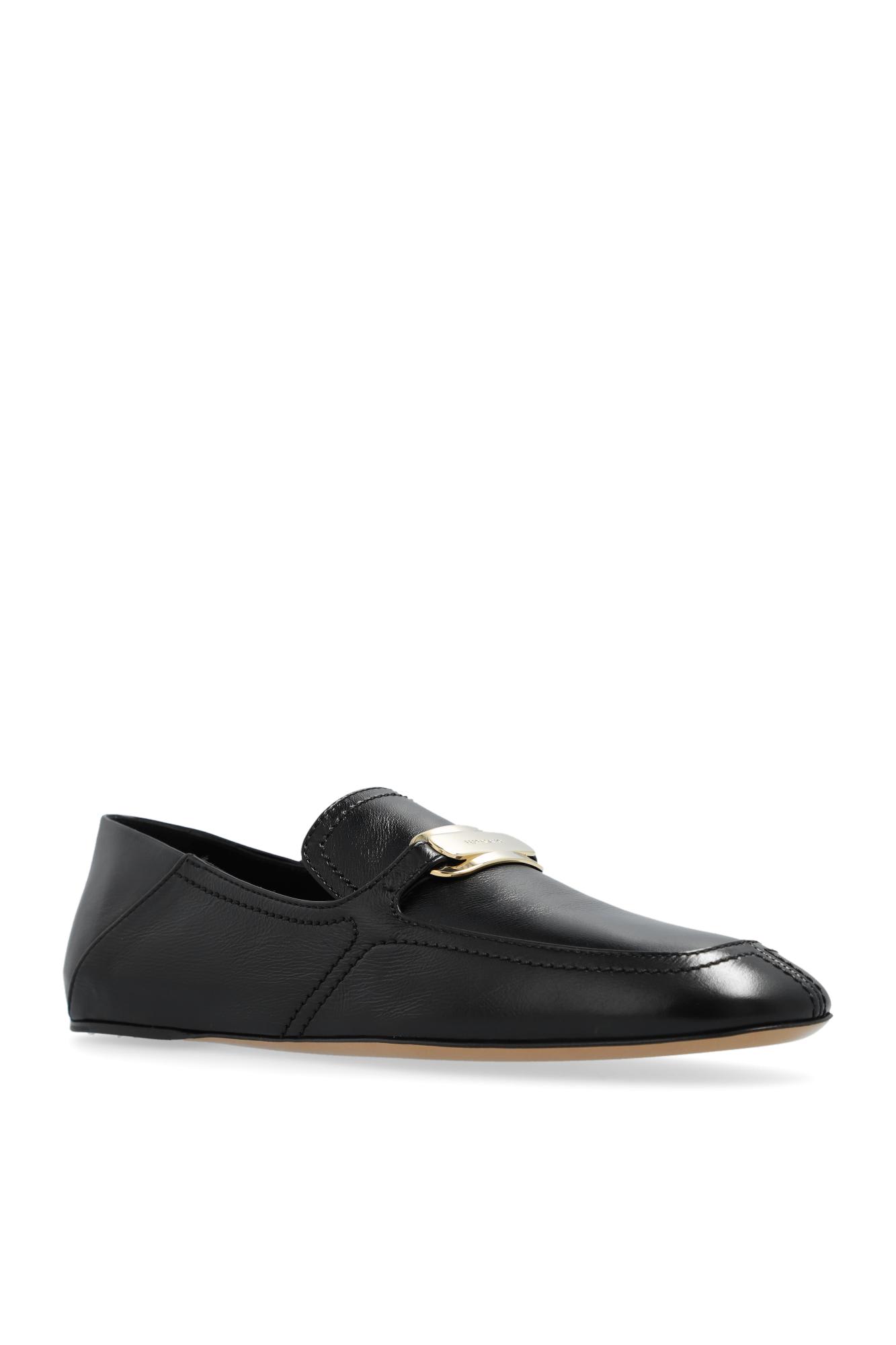 Shop Ferragamo Elaine Loafers Shoes In Nero