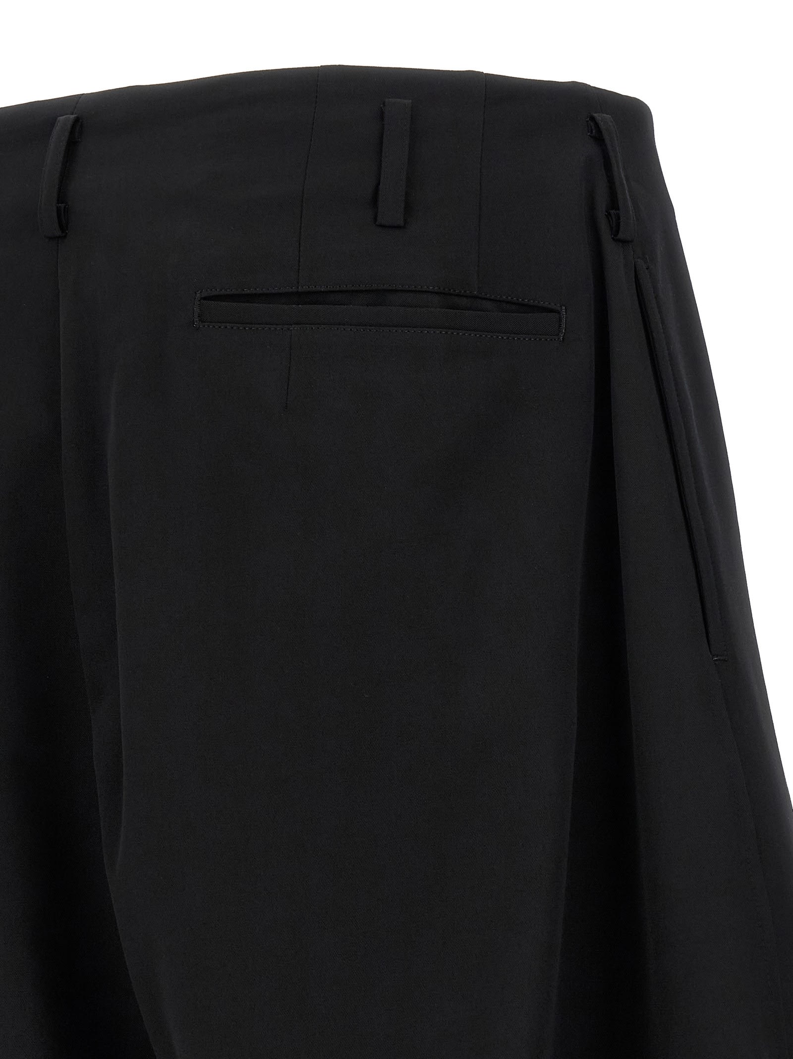 Comme Des Garçons Homme Deux Extra Loose Leg Pants In Black