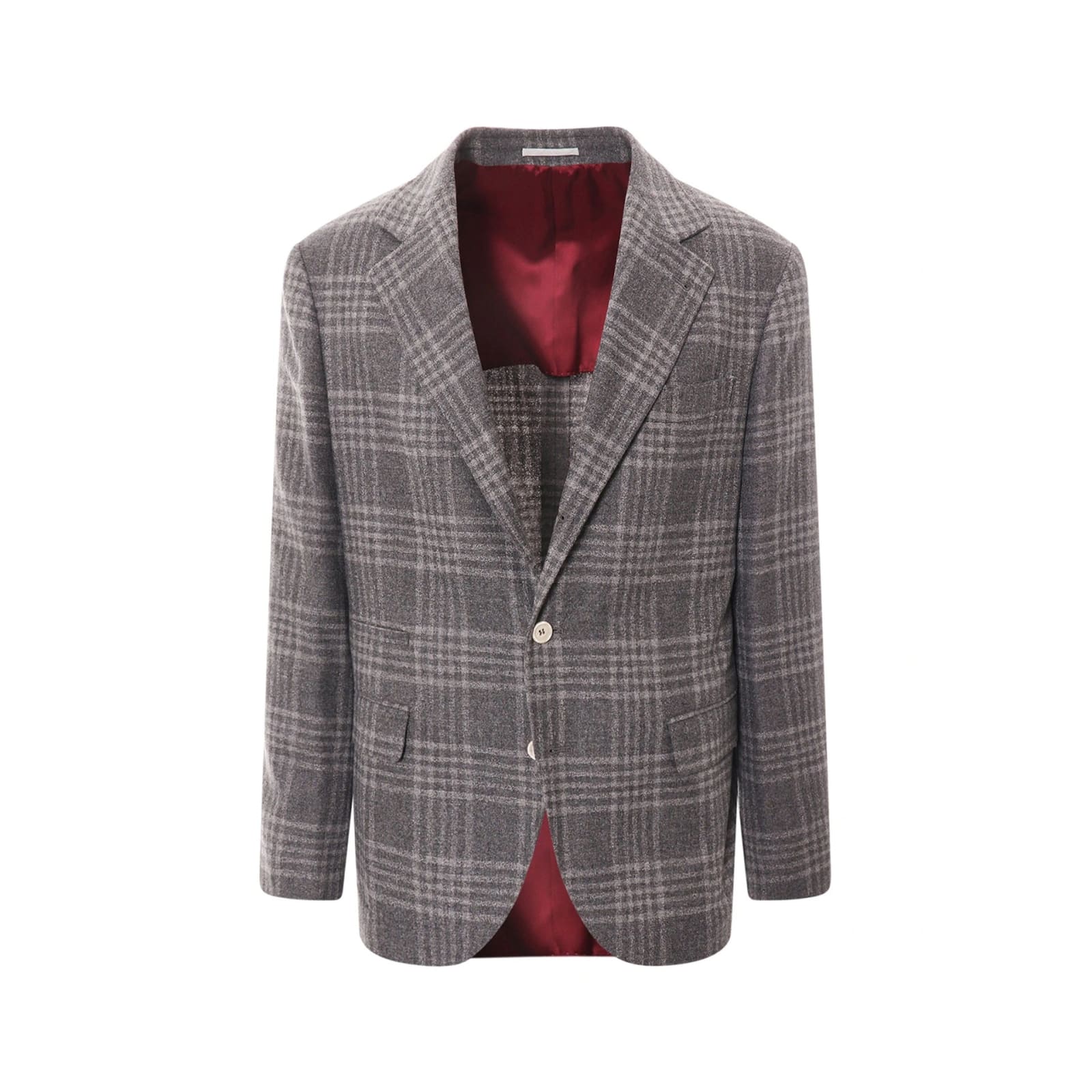 Shop Brunello Cucinelli Blazer Jacket In Gray