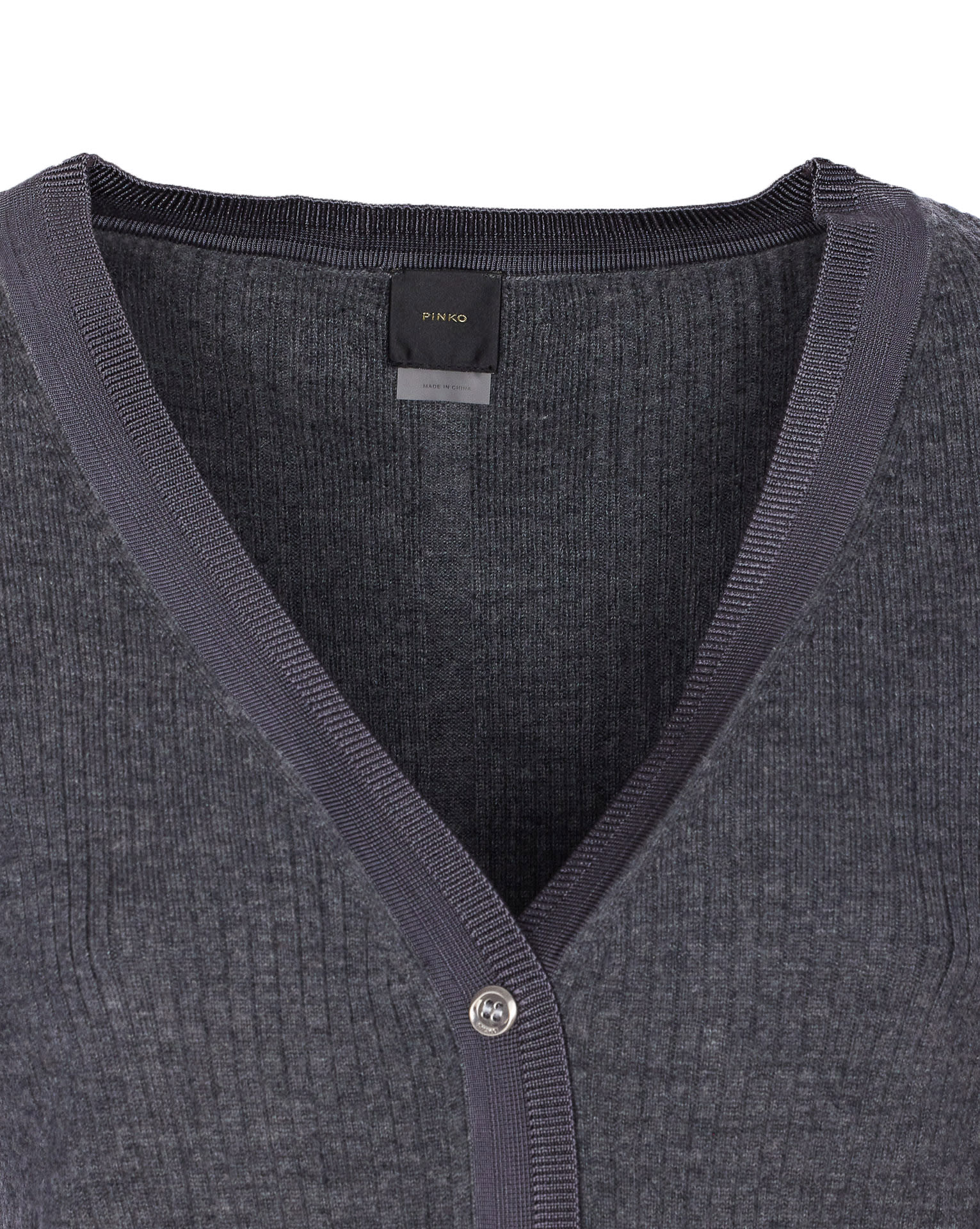 Pinko Grey Santorini Cardigan In Gray