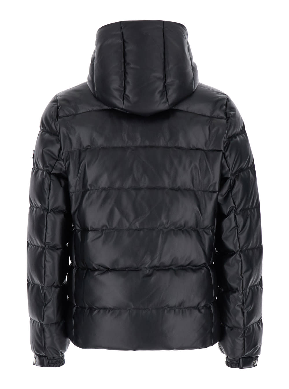 Shop Tatras Ruisun Black Quilted Down Jacket With Detachable Hood In Tech Fabric Man