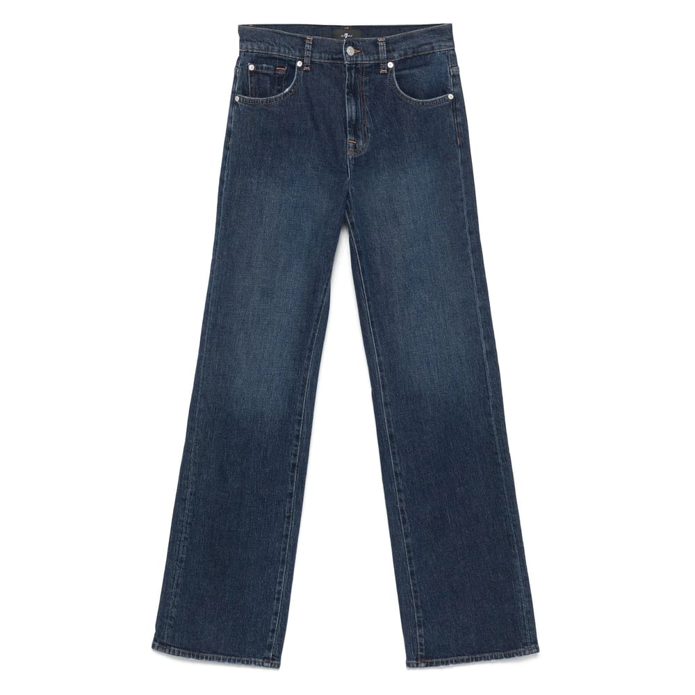 7 For All Mankind Tess Wide-leg Denim Jeans In Blue