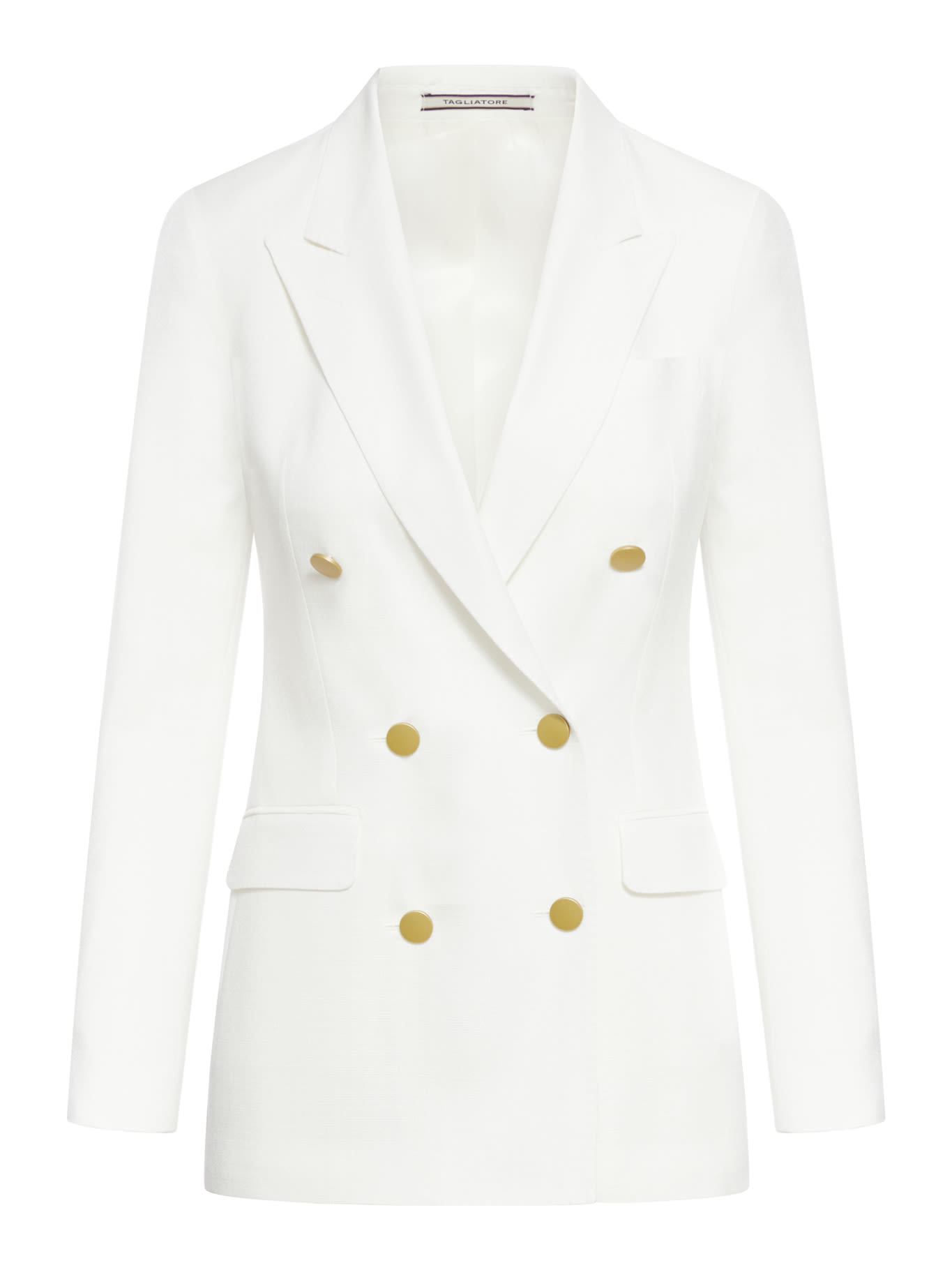 Shop Tagliatore Jacket In White