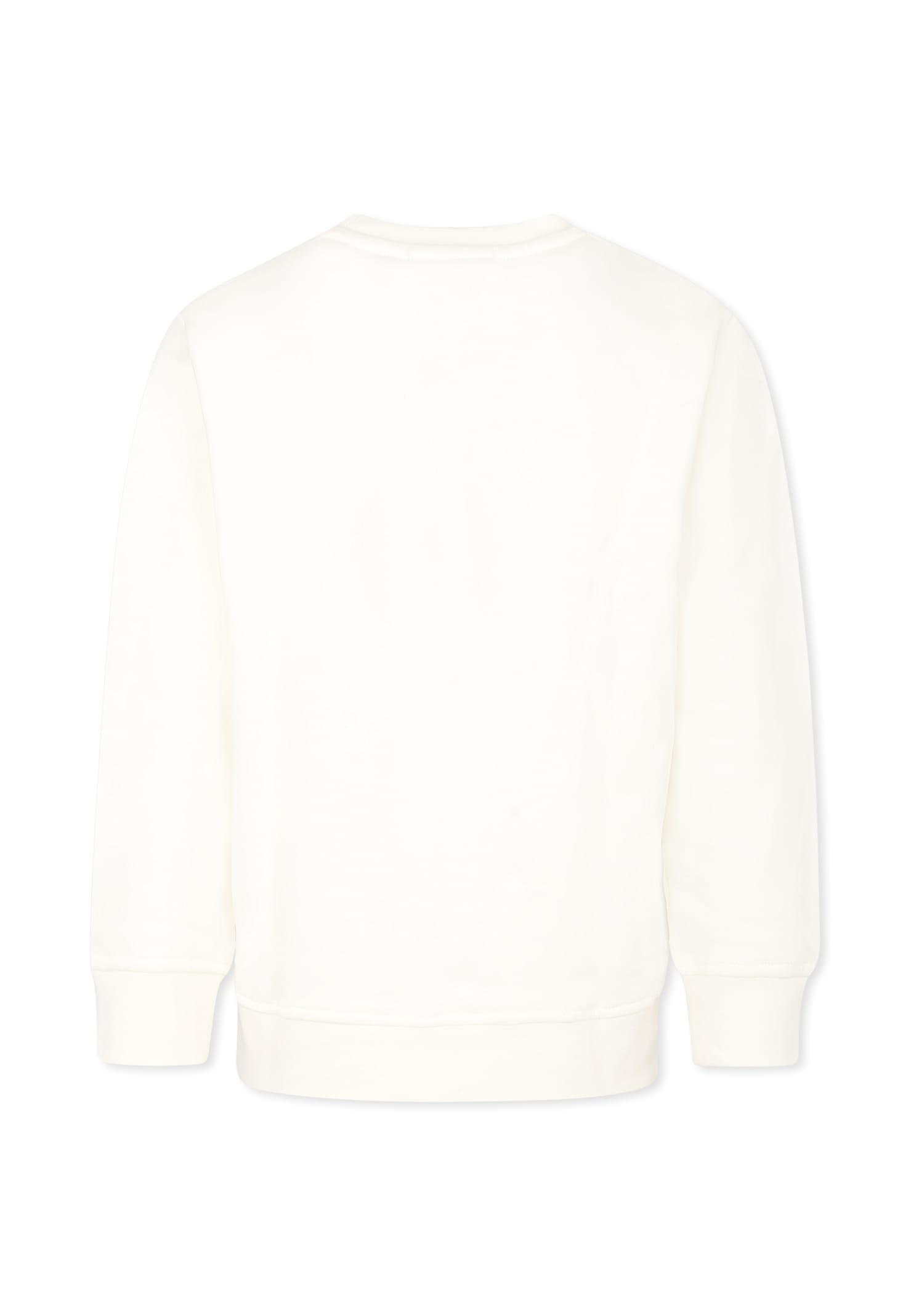 Stella Mccartney Smile Print Sweatshirt In White