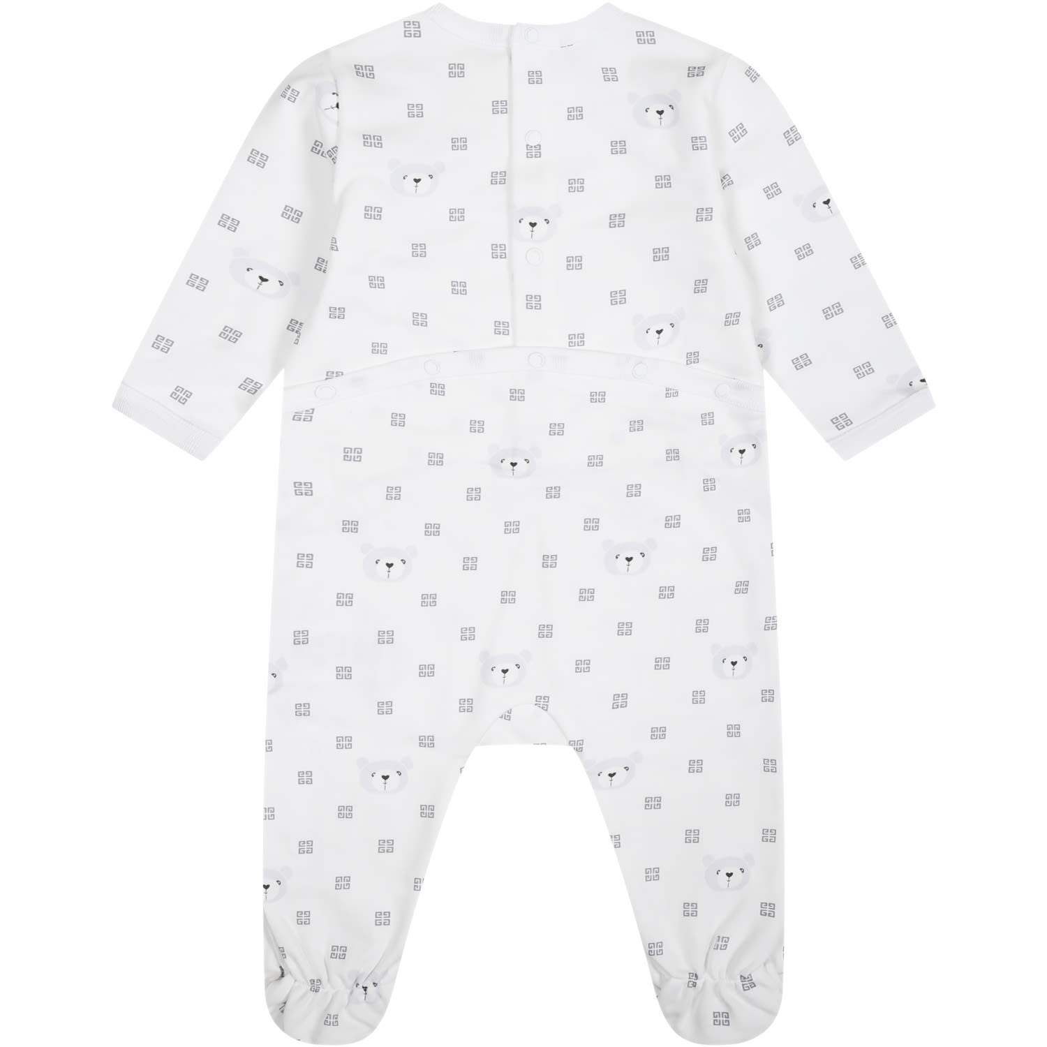 Shop Givenchy White Set For Babies With Logo