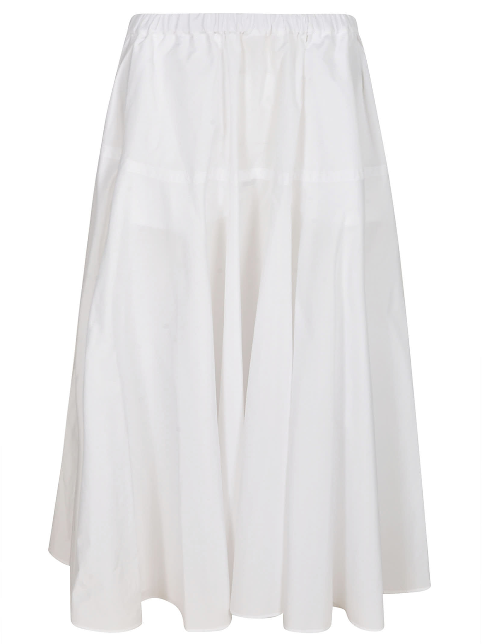 White Recycled Polyester Skirt