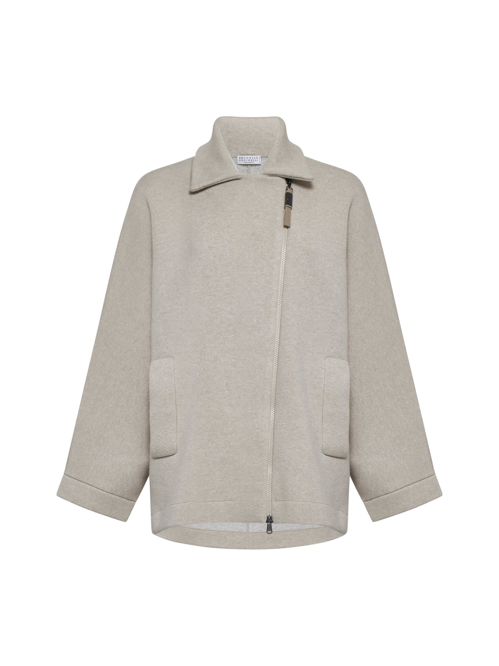 Shop Brunello Cucinelli Cardigan In Feather Nebbia