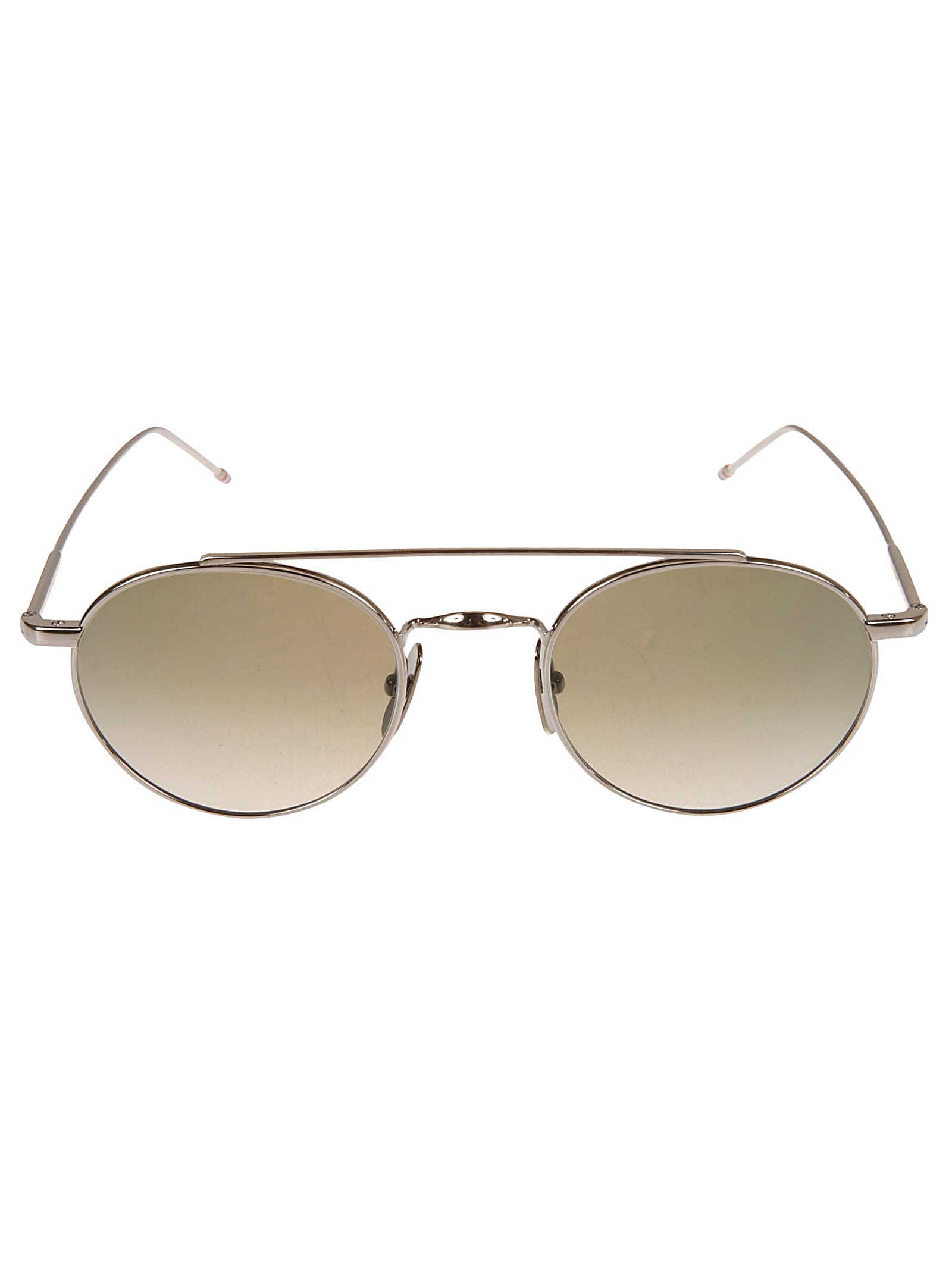 Top Bar Detail Round Frame Sunglasses