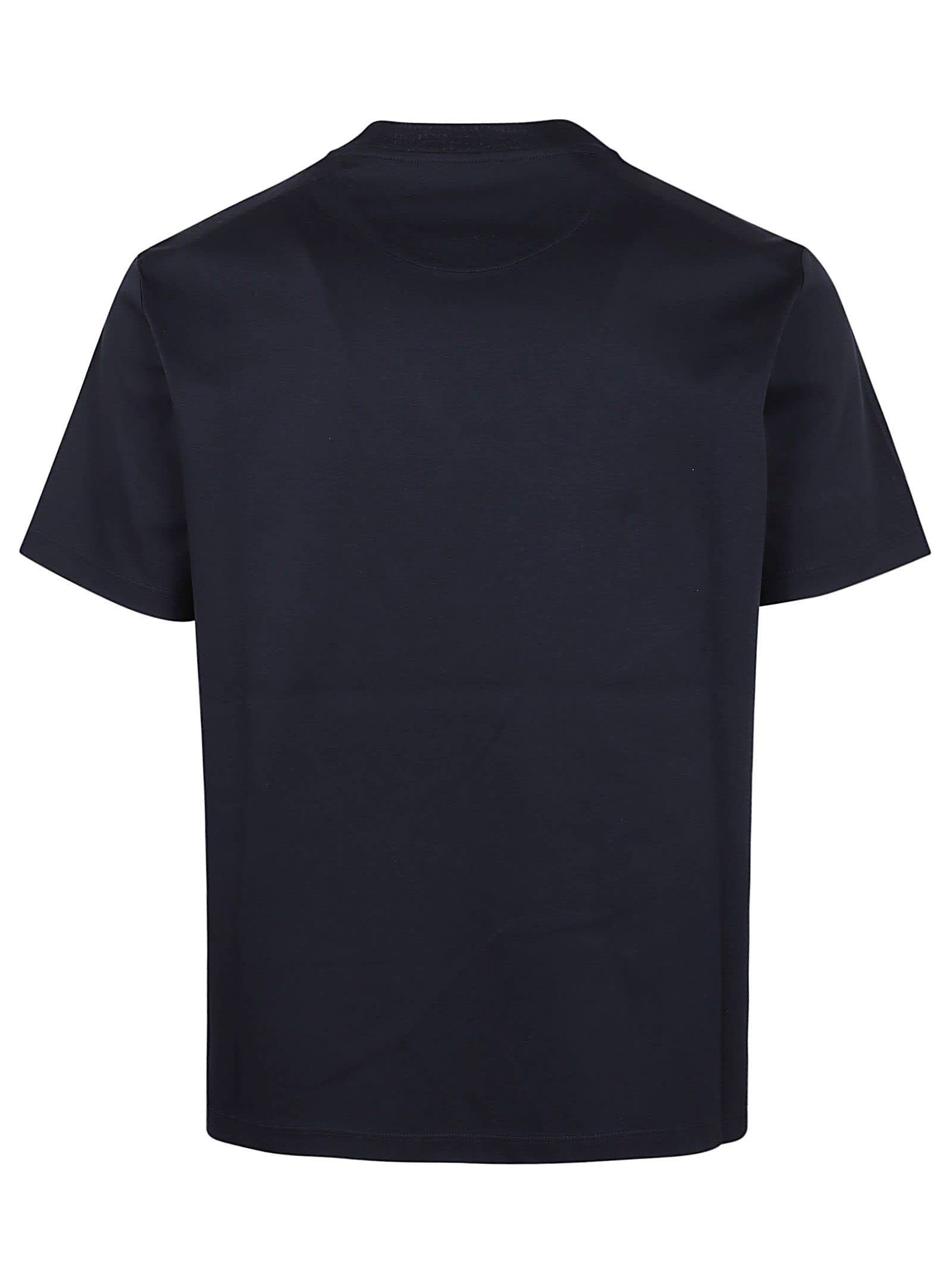 Shop Valentino T-shirt Jersey Iconic Regular In Navy