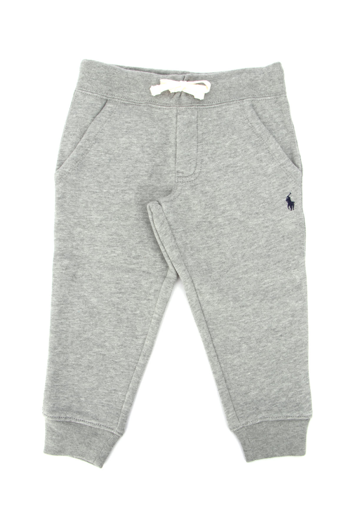 Polo Ralph Lauren Boys Grey Cotton Fleece Joggers In 004
