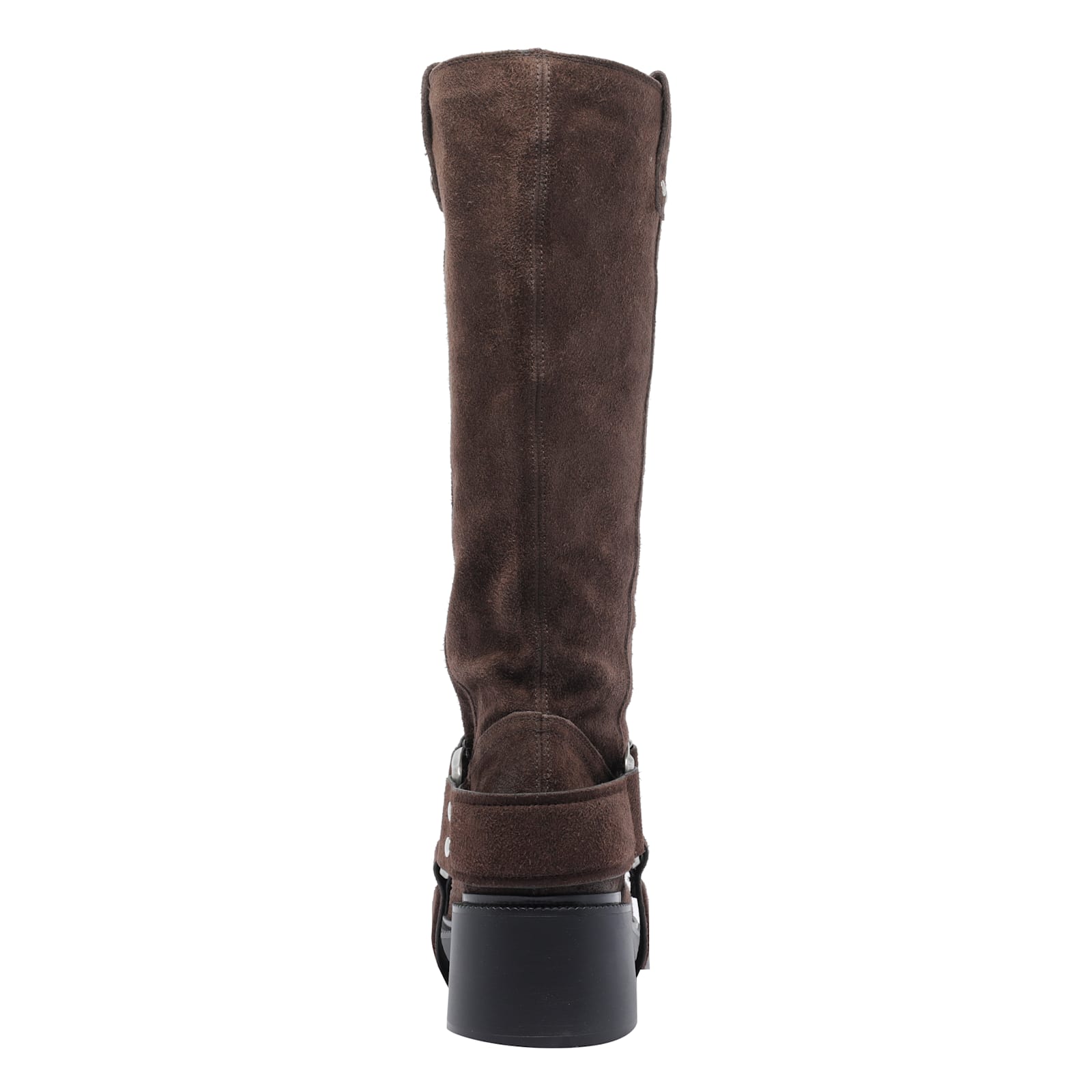 Vic Matie Saddle Calf-length Boots In Brown