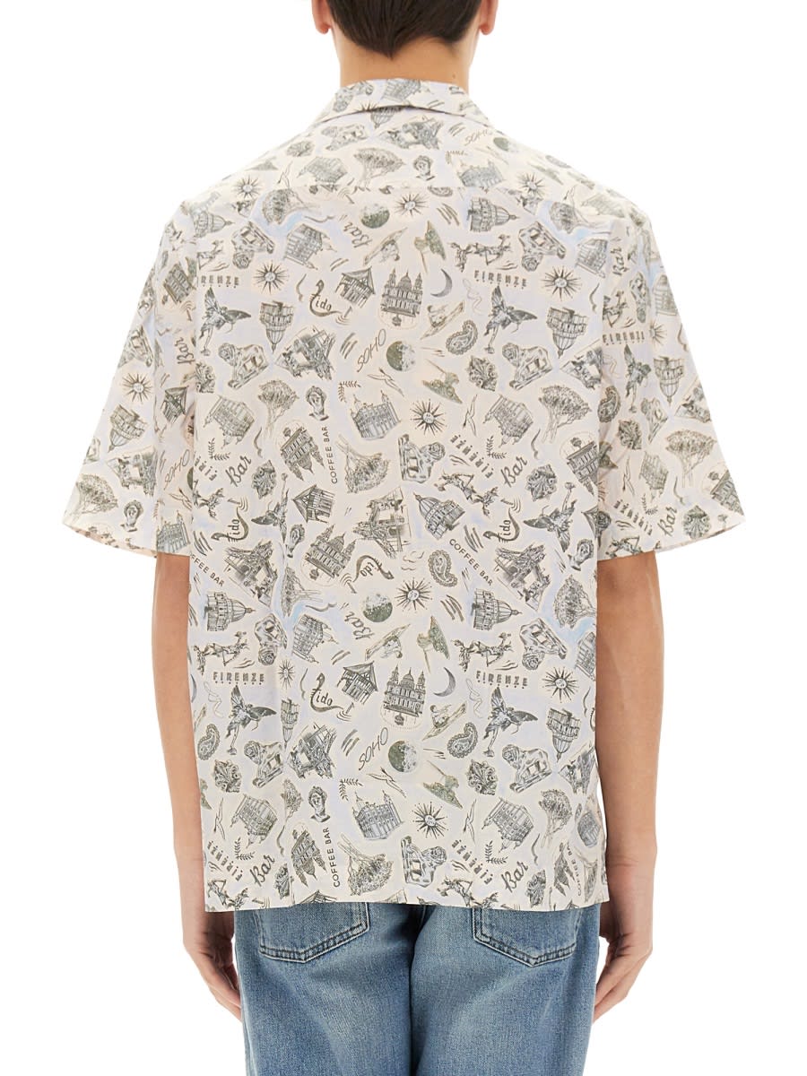 Shop Paul Smith Souvenir Print Shirt In Multicolour