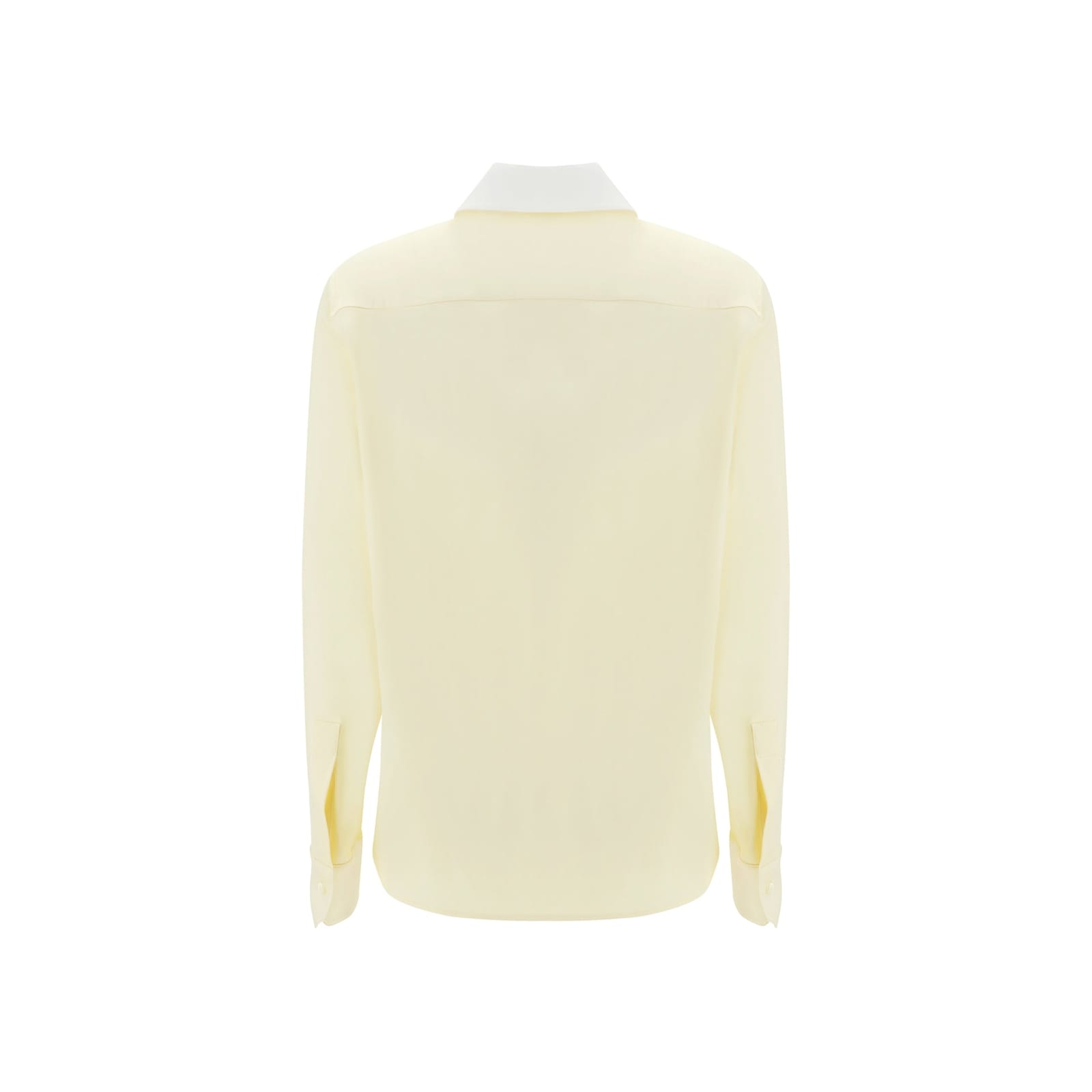 Shop Loewe Silk Shirt In Yellow