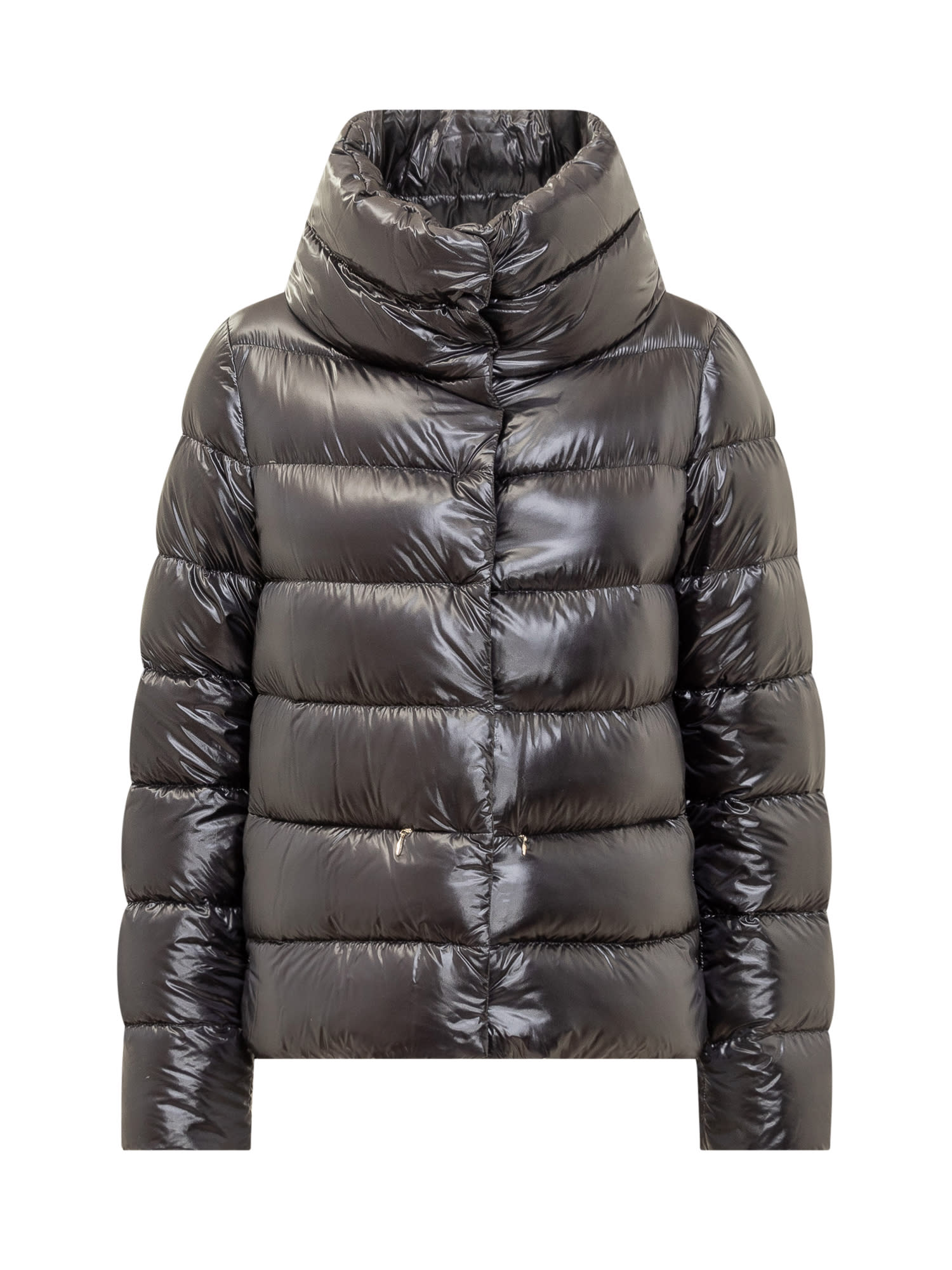 Herno Cappa Down Jacket In Nero