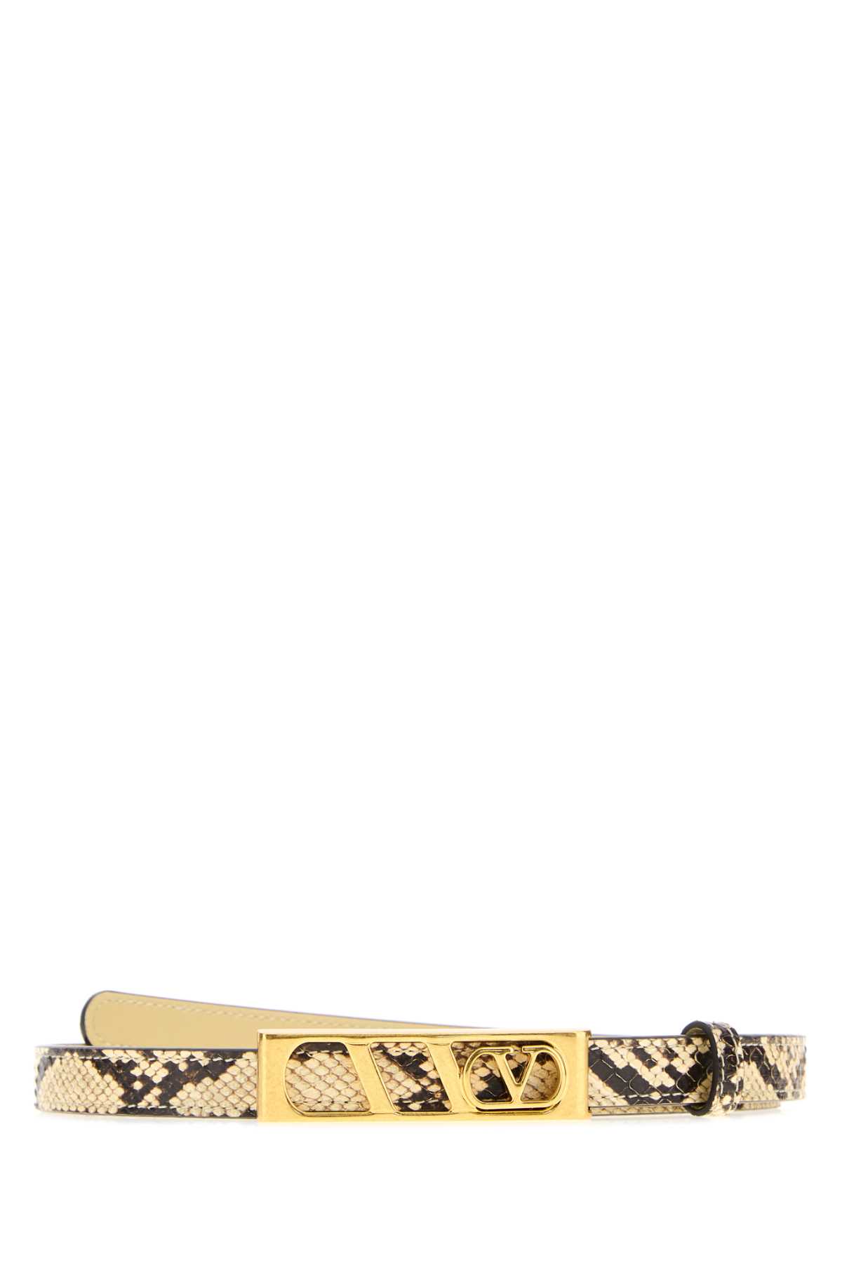 Valentino Multicolor Leather Reversible Belt In Brown
