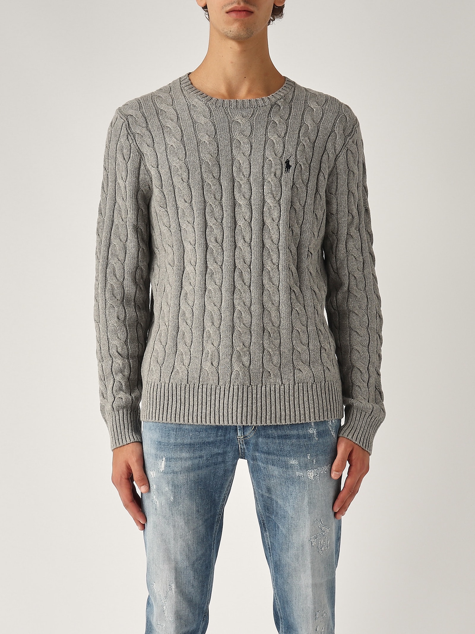 POLO RALPH LAUREN MAGLIA TRECCIA UOMO SWEATER 