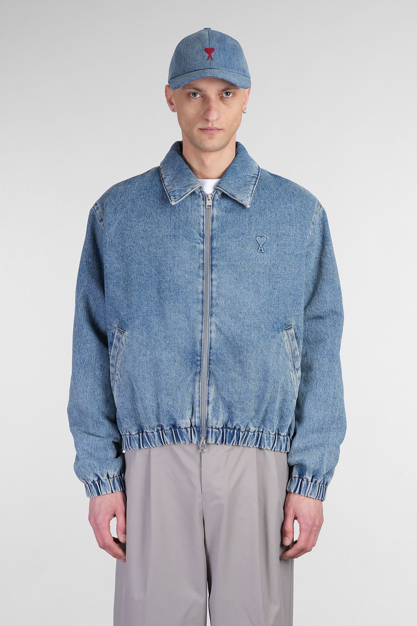 Denim Jackets In Blue Cotton