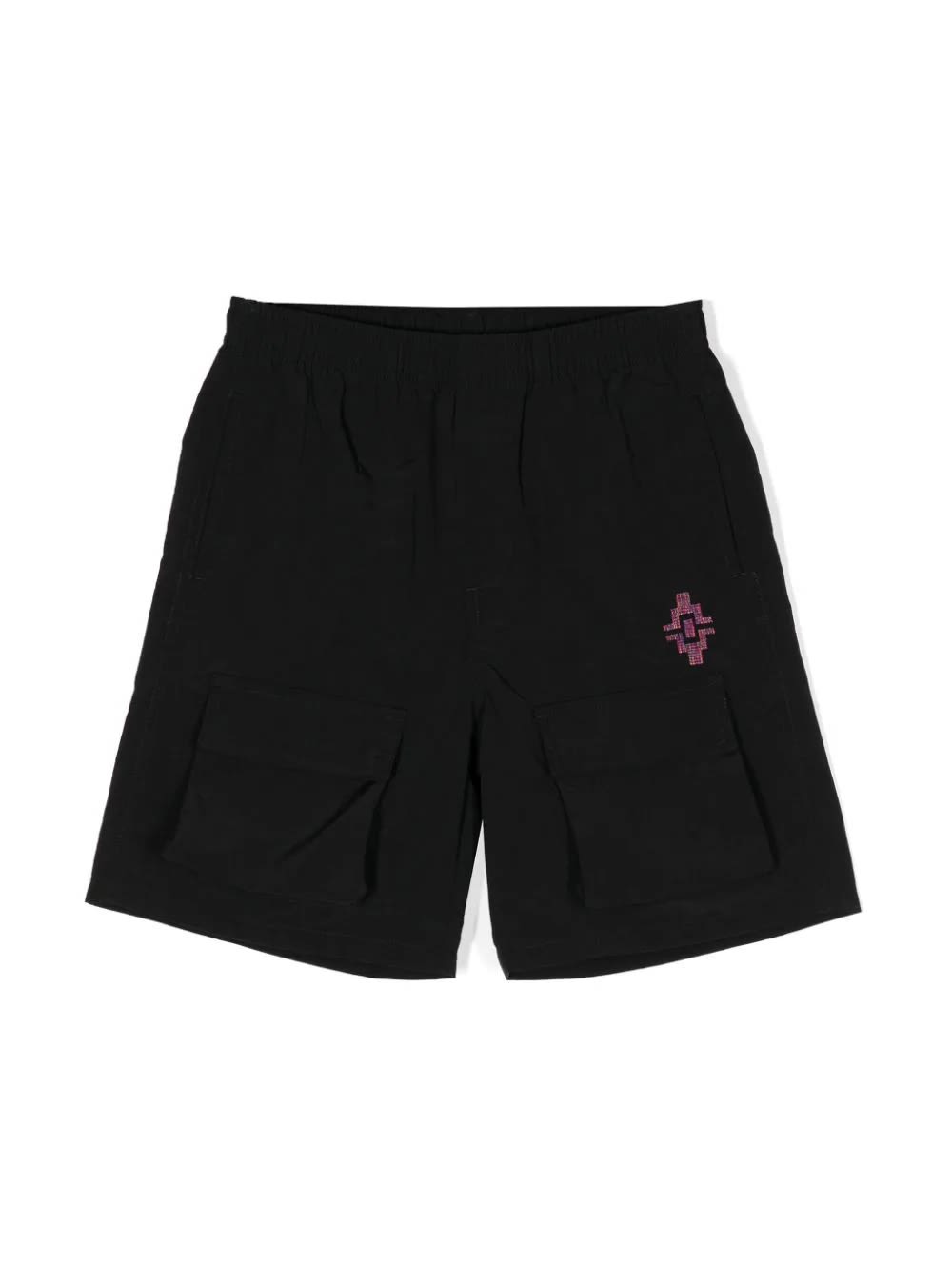 Shop Marcelo Burlon County Of Milan Shorts With Embroidery In Black