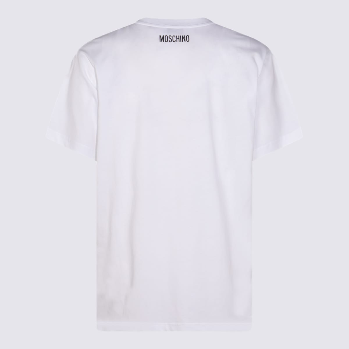 Moschino Crew Neck Graphic Print Short Sleeves In White