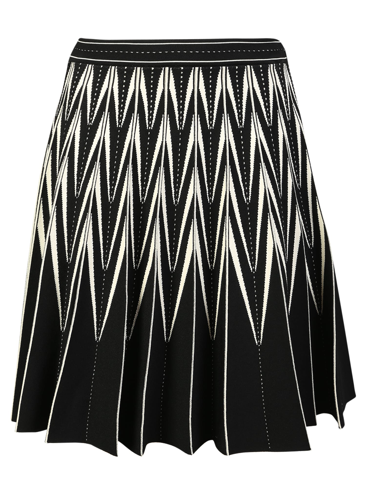 Alexander Mcqueen Monochromatic Knit Mini Skirt. Ideal To Give A Touch Of Class And Versatility