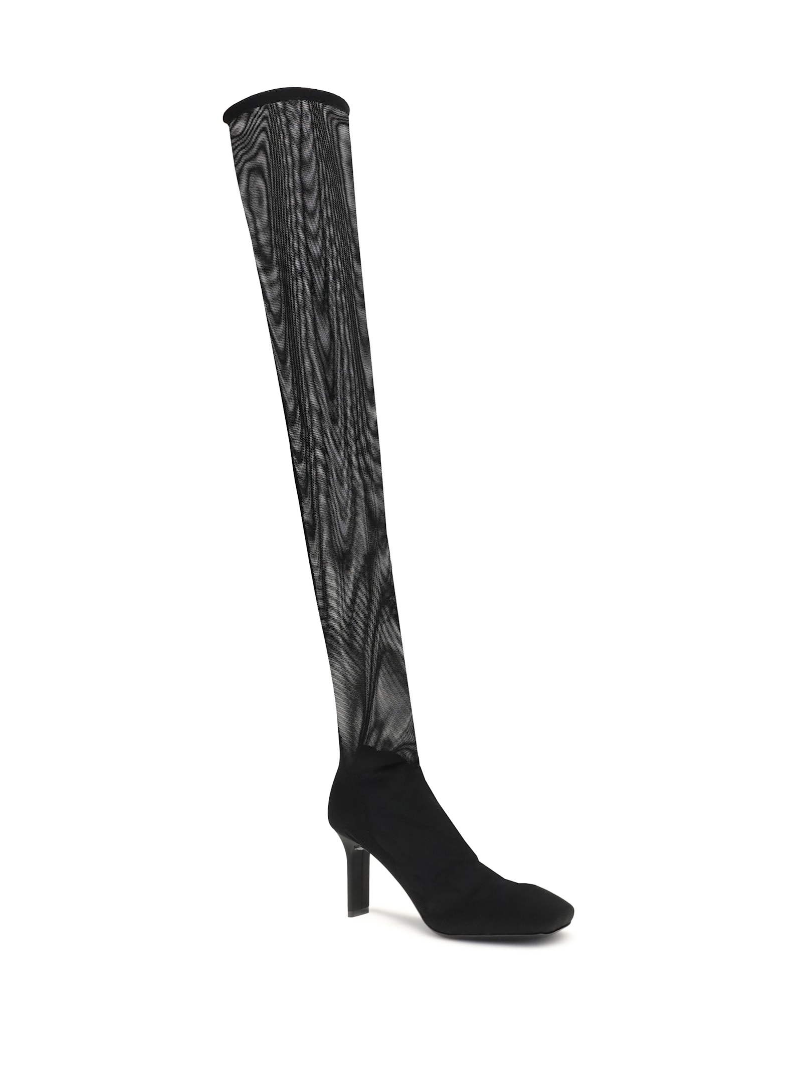 Courrèges High Mesh Boots In Black
