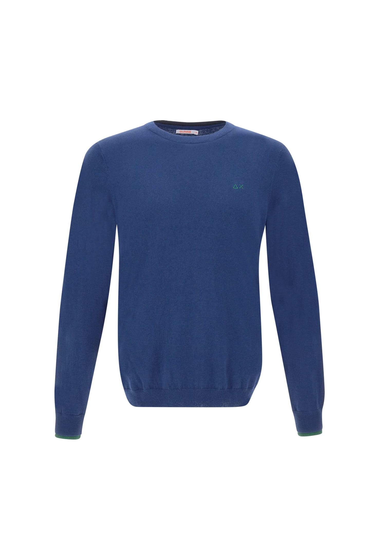 Sun 68 round Double Cotton And Wool Pullover