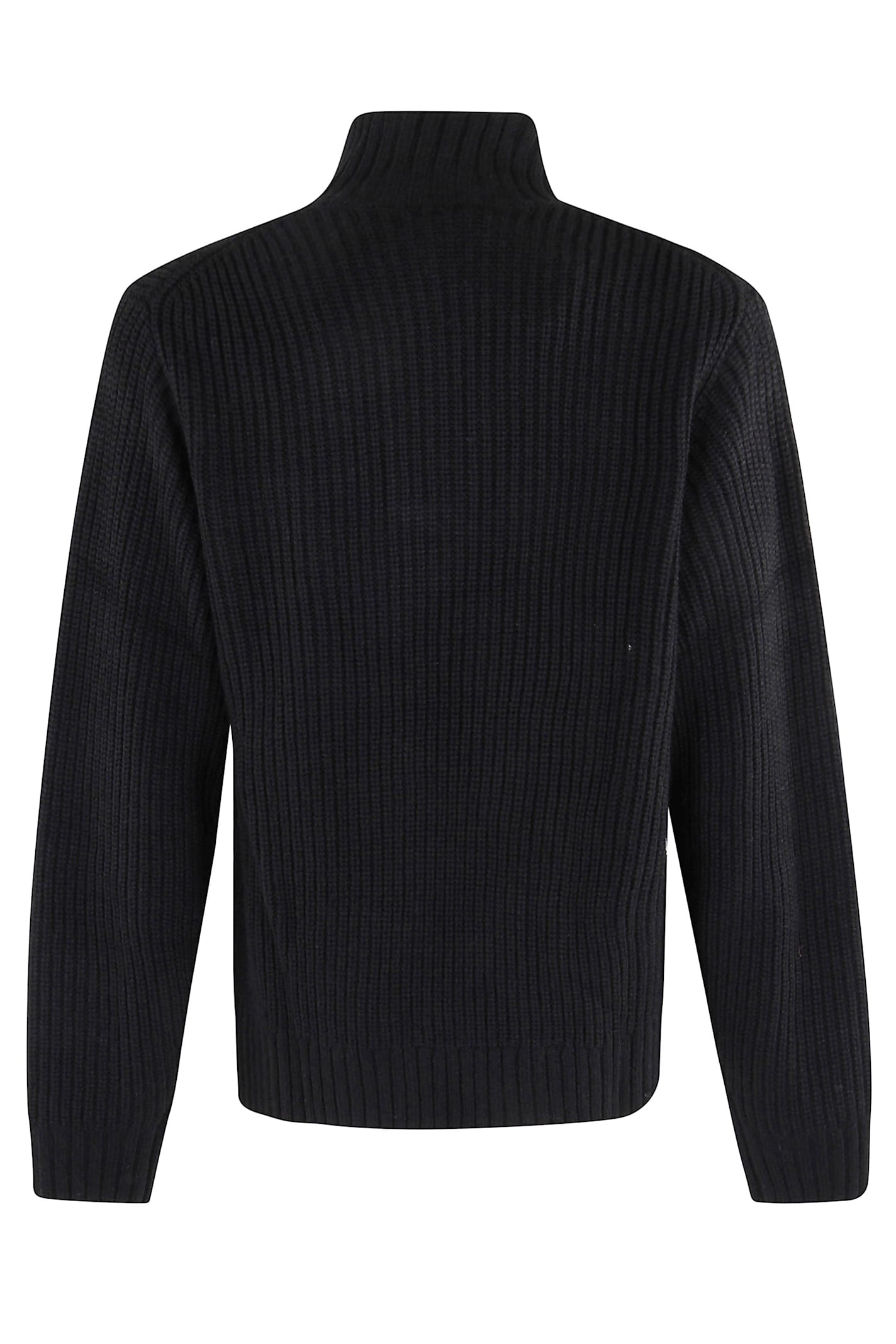 Carhartt Detroit Half Zip Acrylic Blend Sweater In Black