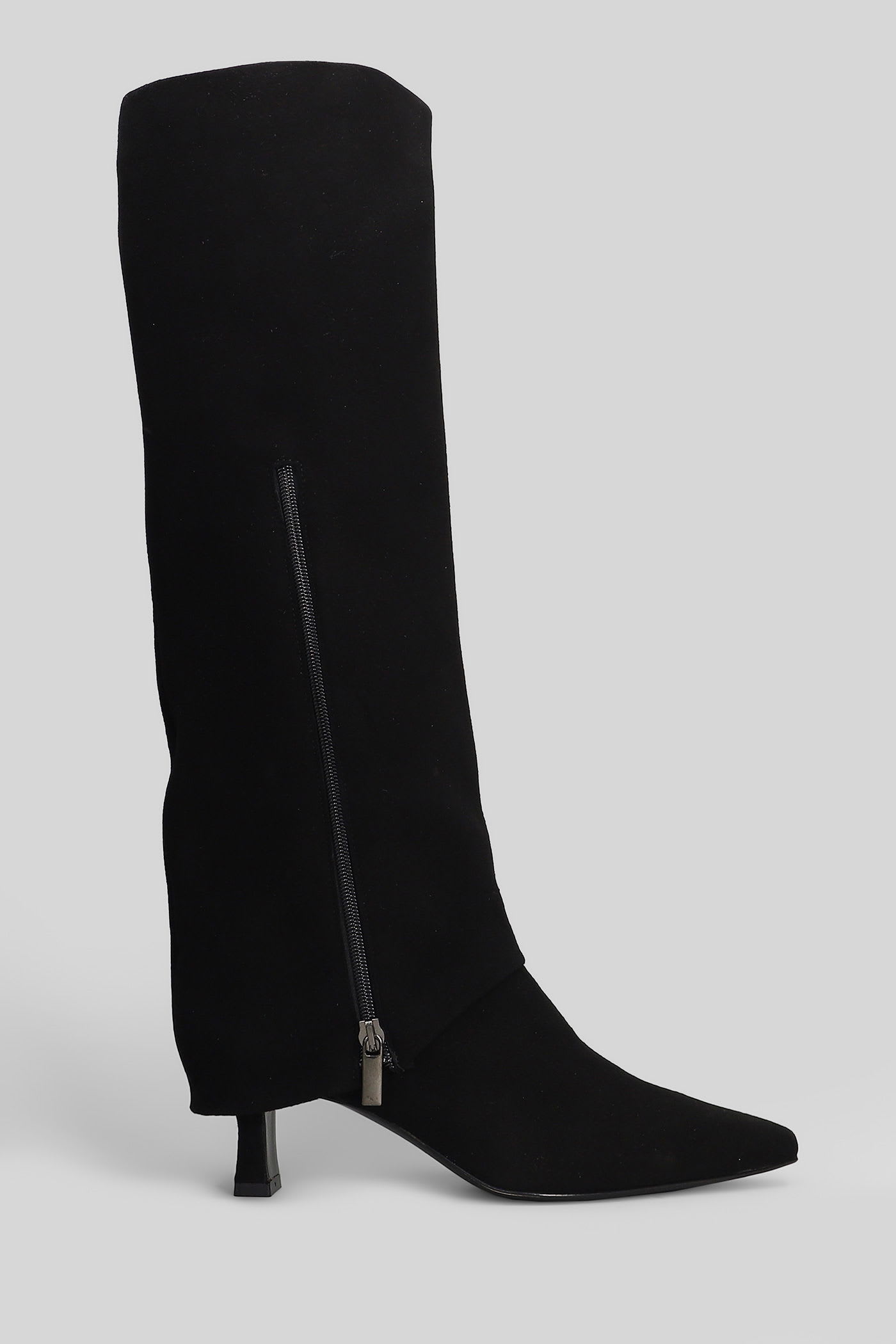 The Seller High Heels Boots In Black Suede In Black