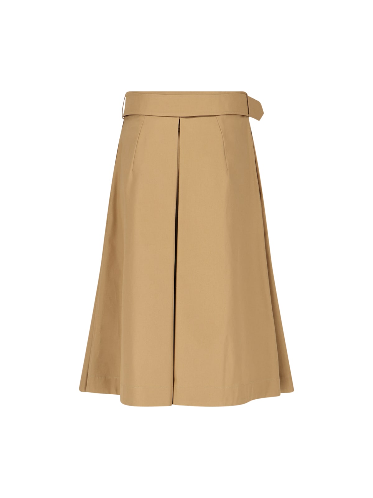 Shop Burberry Trench Skirt In Beige