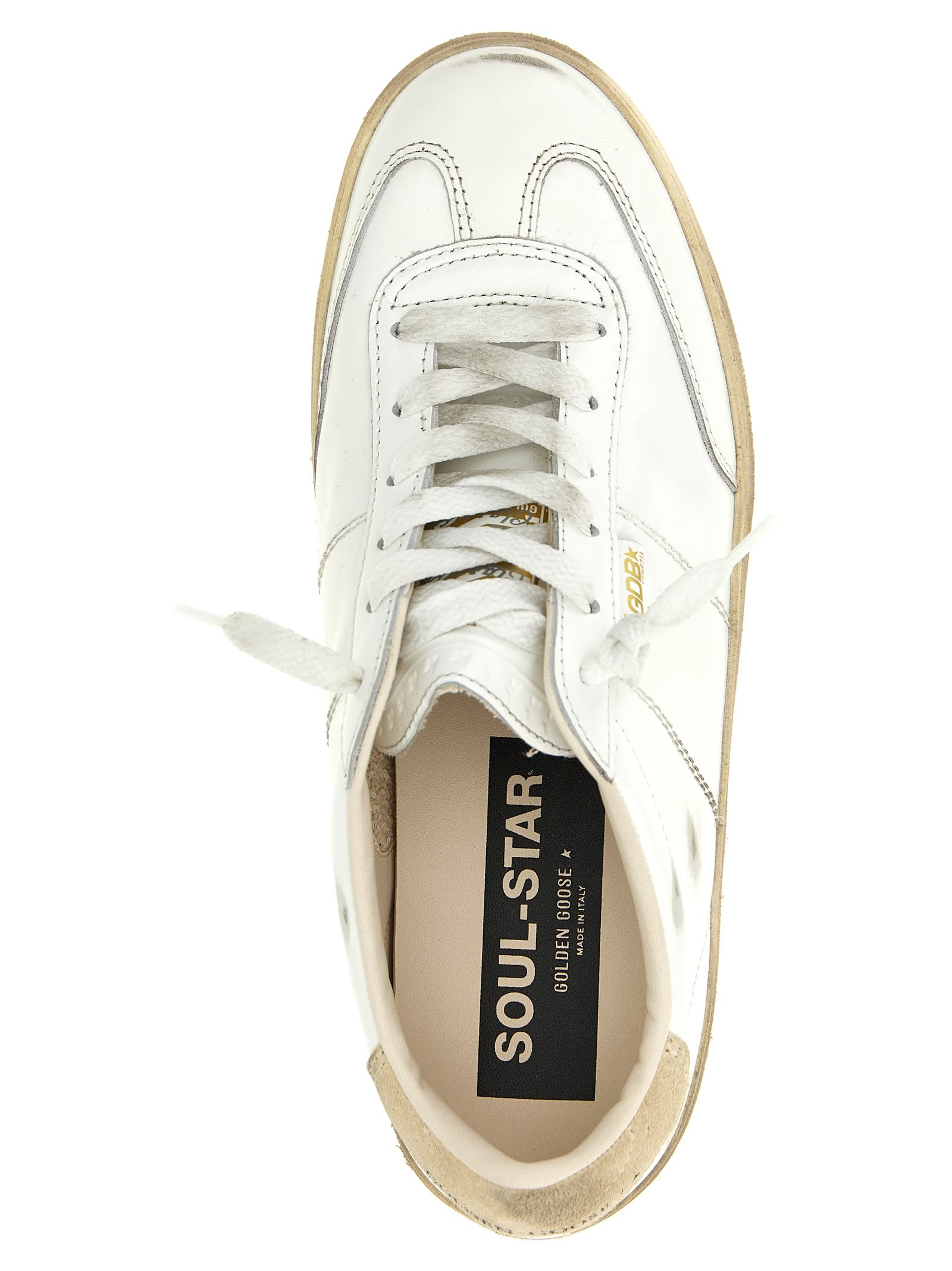 Golden Goose Distressed Low-top Sneakers Rubber Sole In White