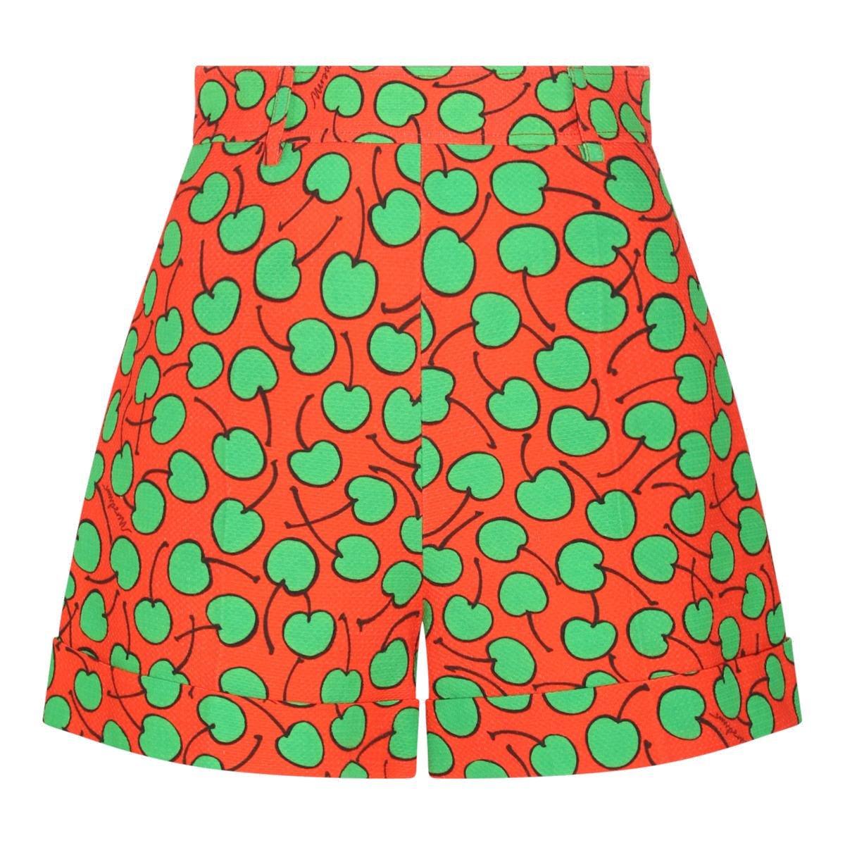 MOSCHINO ALL-OVER CHERRY PRINTED SHORTS