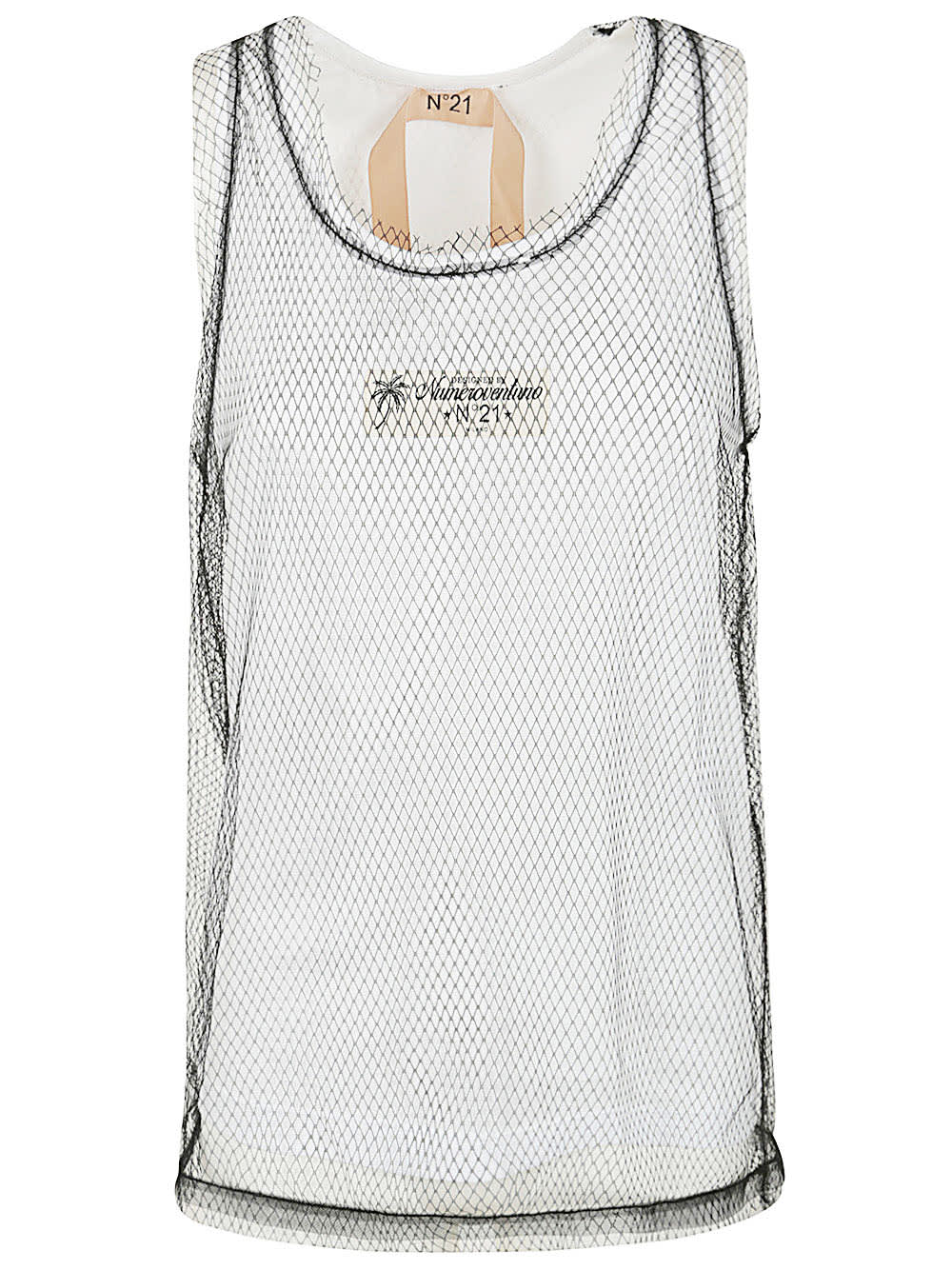 Shop N°21 Jersey Tank Top In Optic White