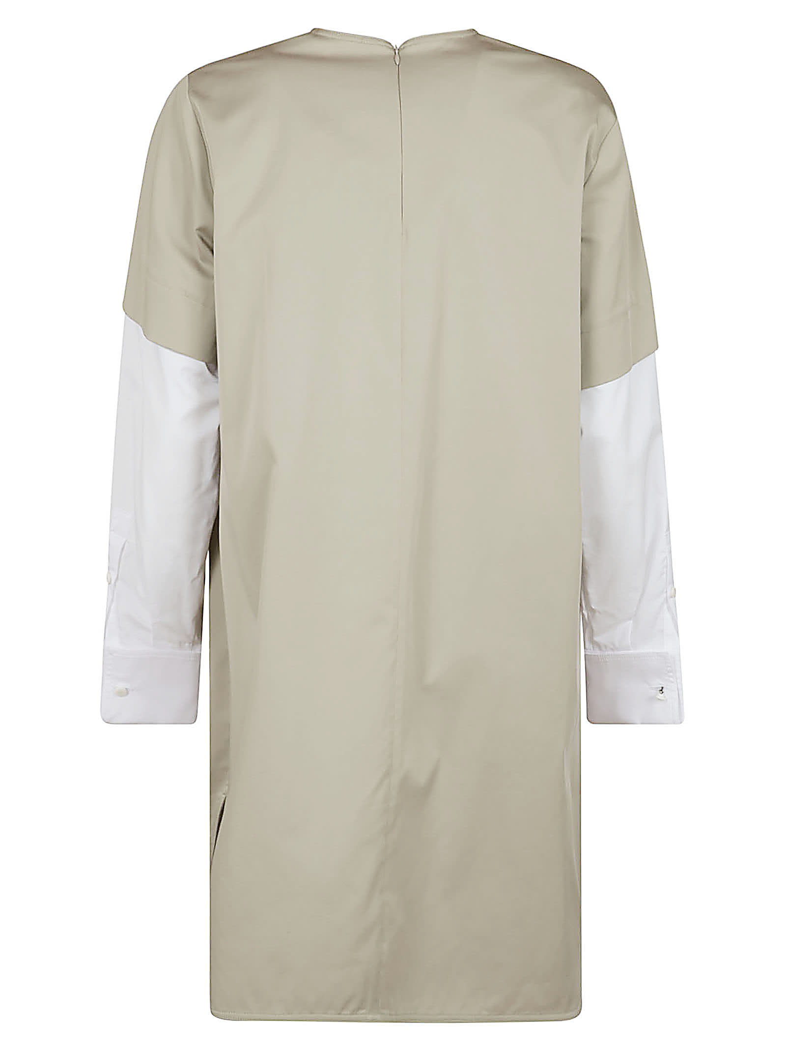 Shop Max Mara Burano Dress In Khaki