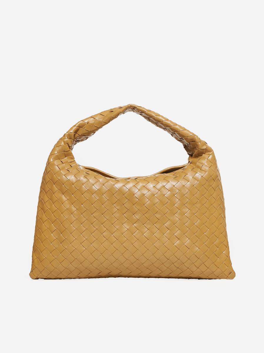 BOTTEGA VENETA HOP INTRECCIATO LEATHER SMALL BAG