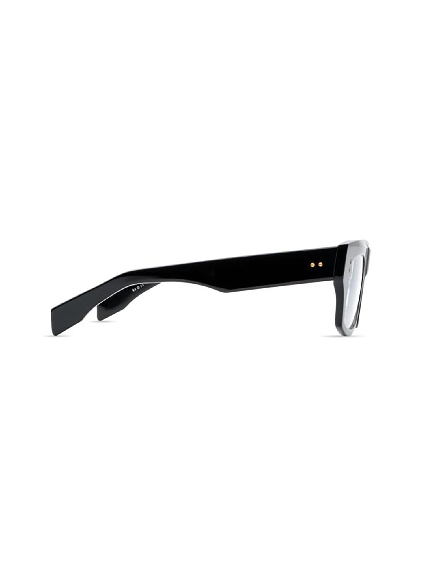 Shop Dita Dtx727/a/01 Cosmohacker Eyewear In Black W/clear