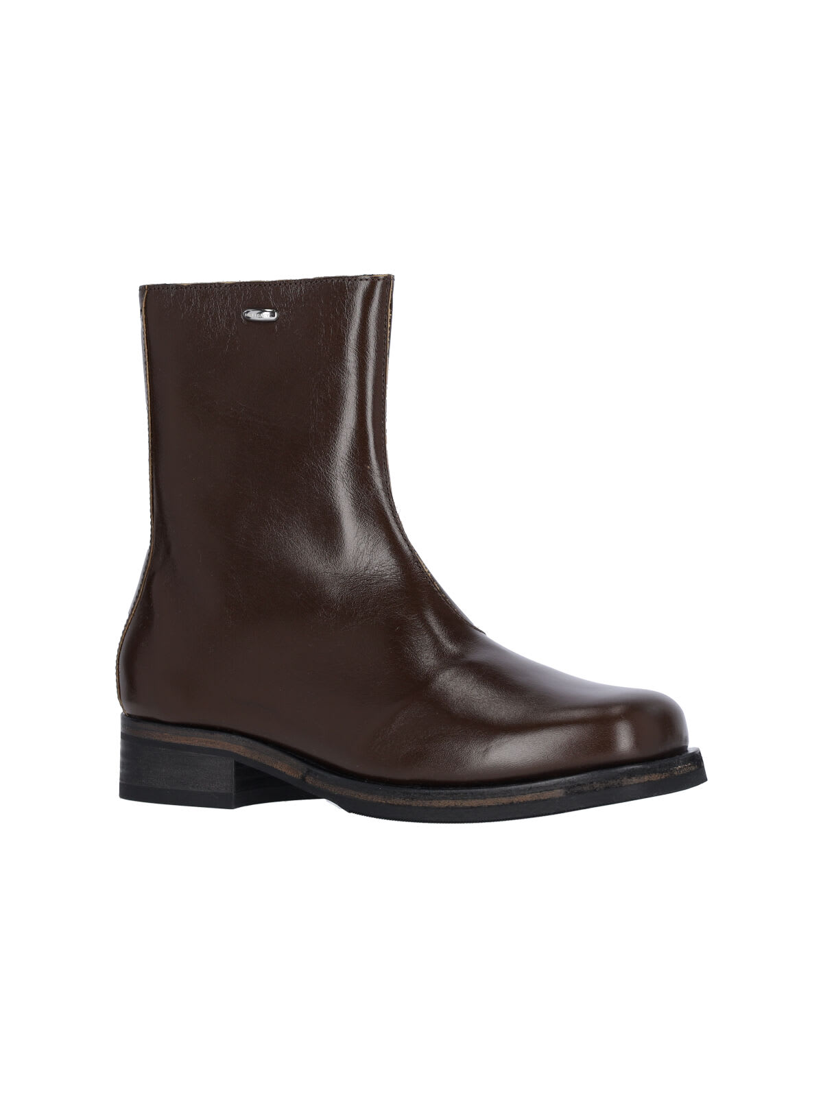 Our Legacy Dark Brown Leather Camion Boots In Brown