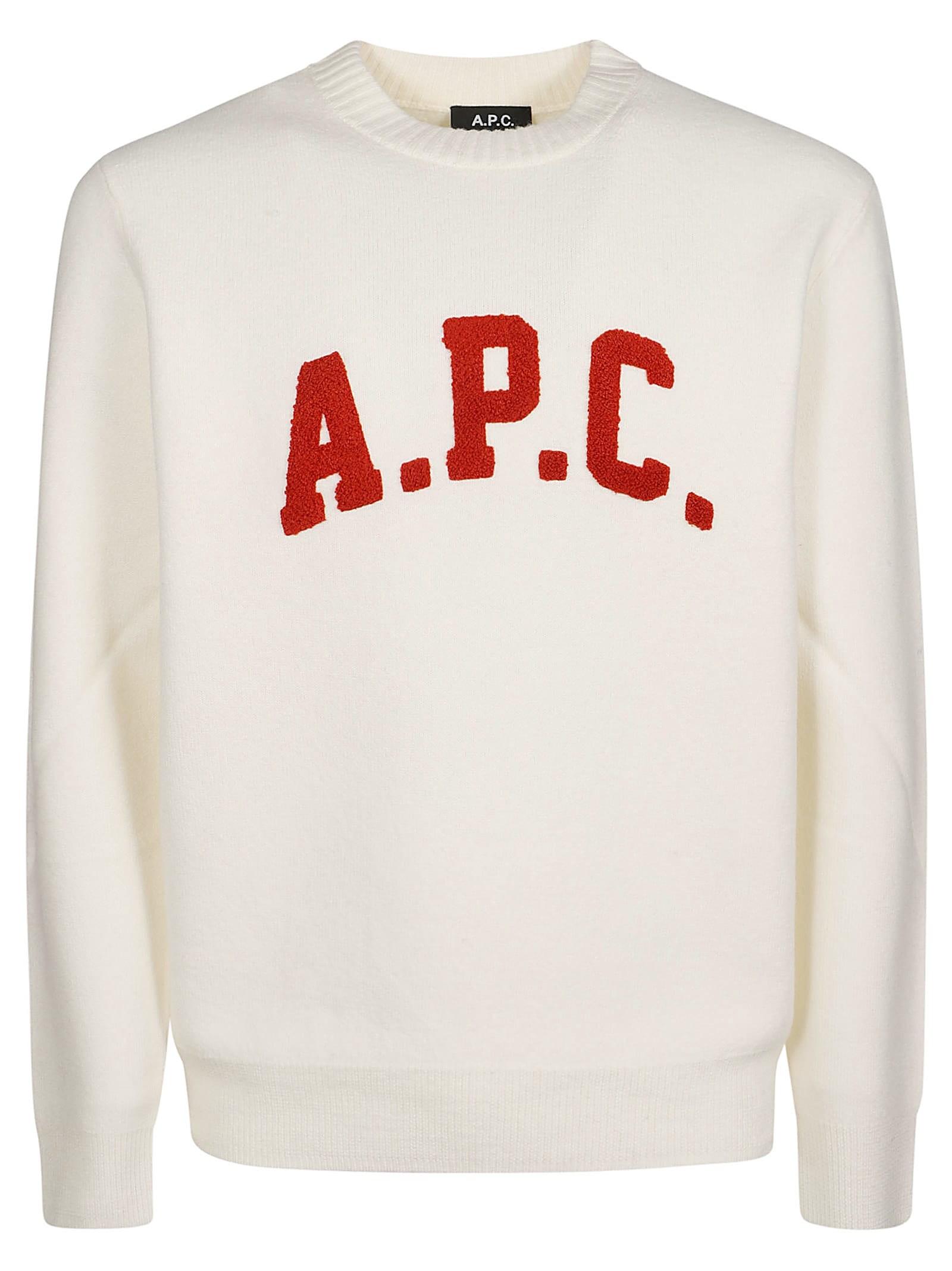 Shop Apc Joshua Sweater In Aad Ecru