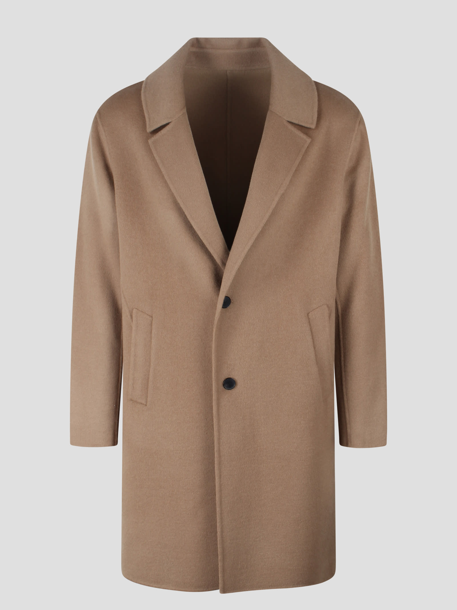 Shop Low Brand Classic Coat In Brown