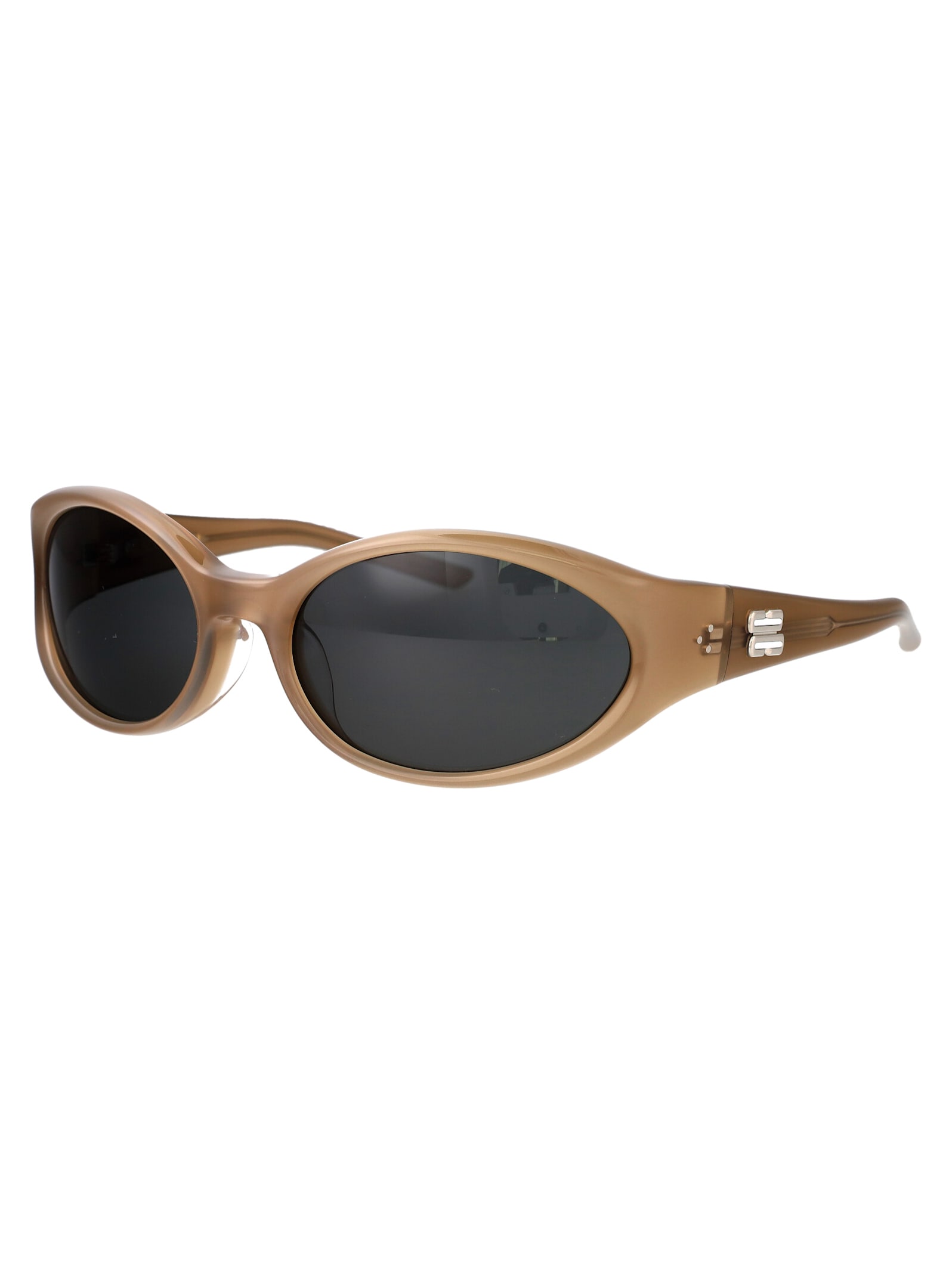 Shop Gentle Monster Sphere Sunglasses In Brc9 Brown