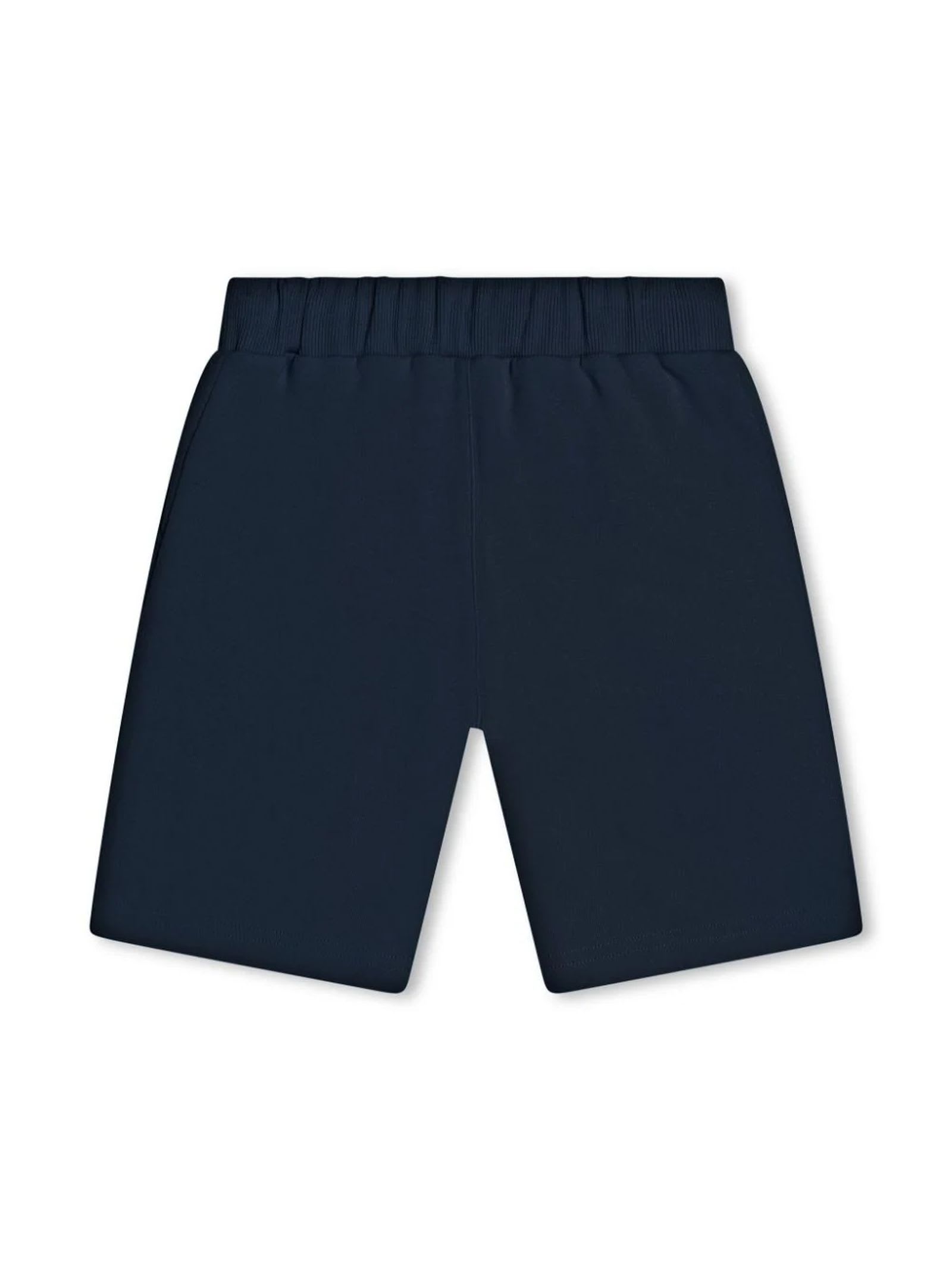 Shop Kenzo Kids Shorts Blue In A Marine