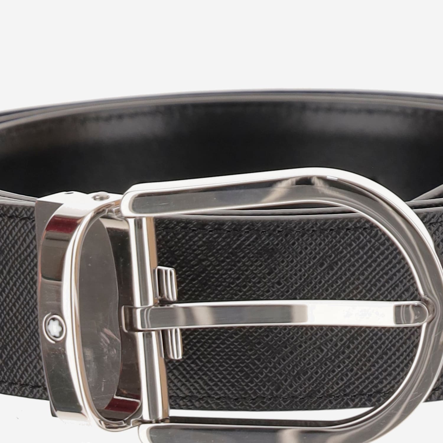 Montblanc Reversible Leather Belt In Multi
