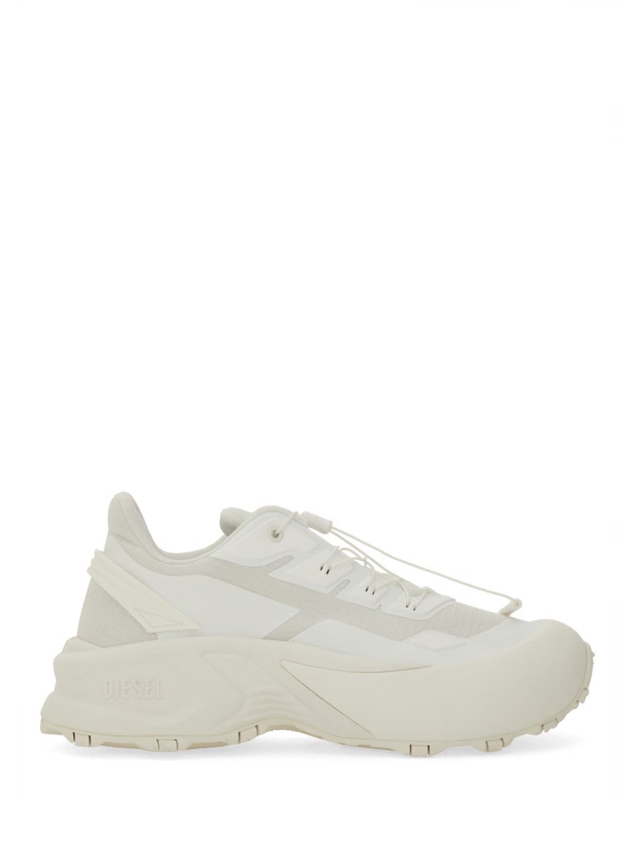 Diesel "caged" Chunky Sole Sneaker Runner In White