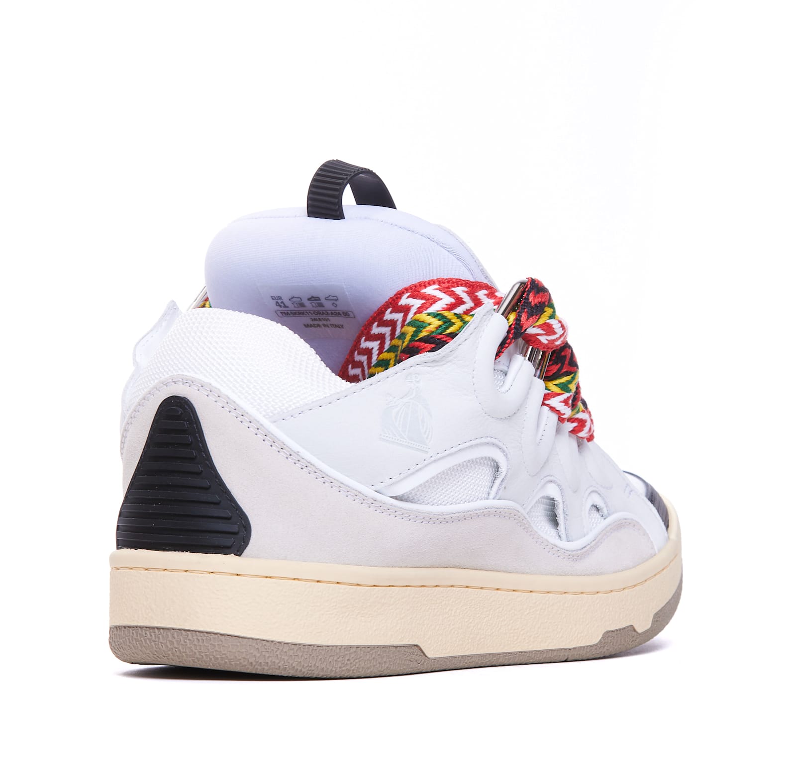 Shop Lanvin Curb Sneakers In White