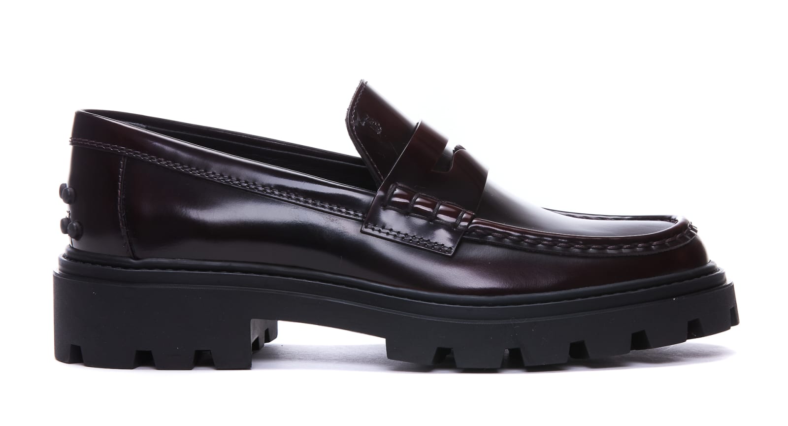 Shop Tod's Loafers In Bordeaux