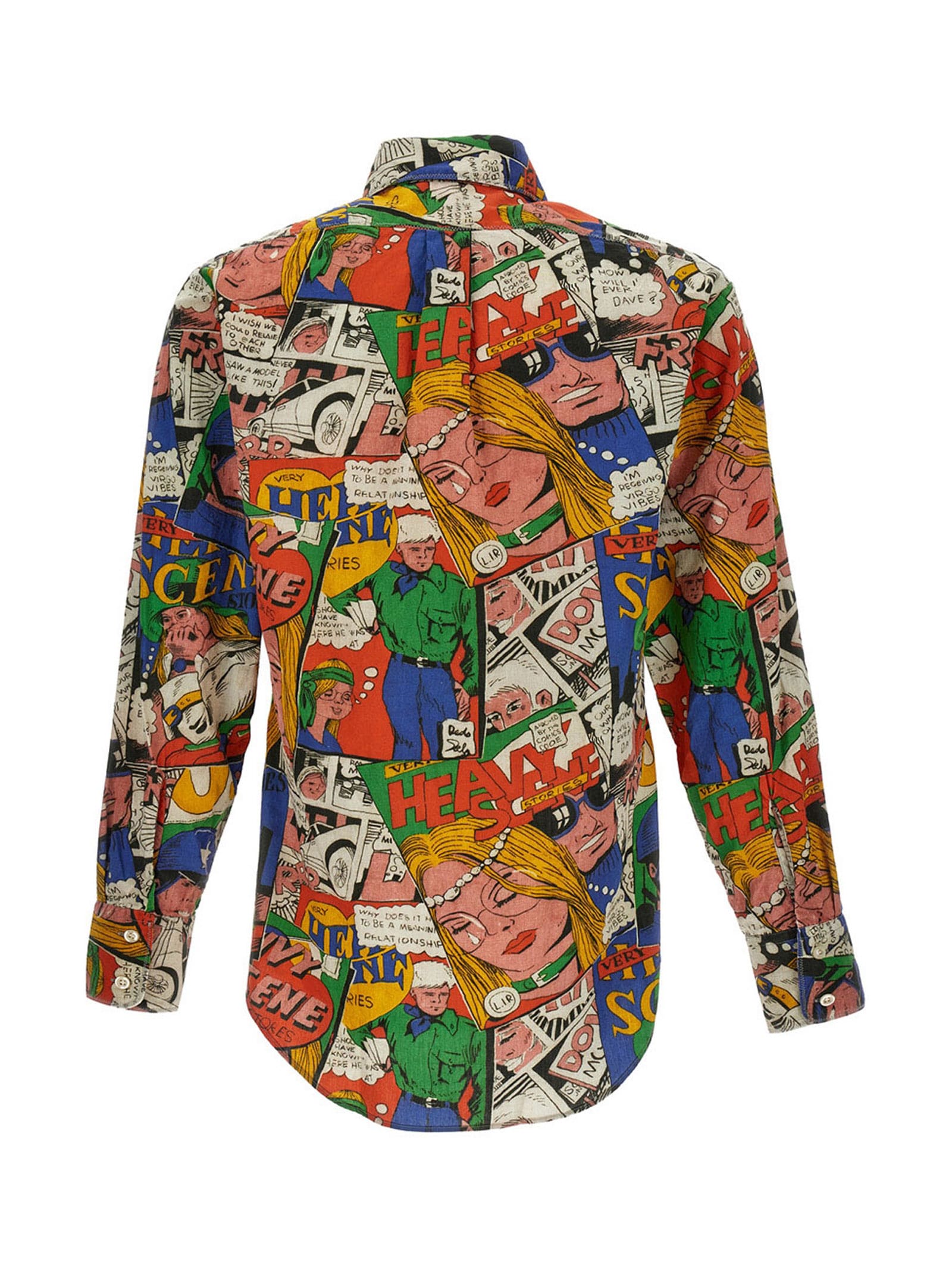 Shop Erl Comic Book Shirt In Multicolor