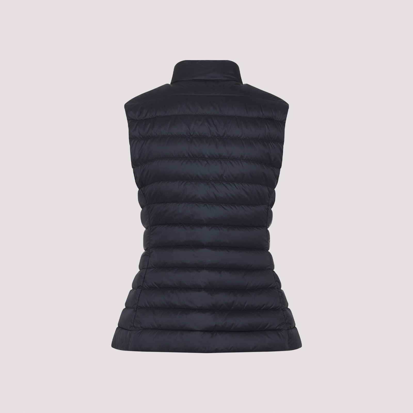 Moncler Padded Sleeveless Igens Vest With Stand-up Collar In Black